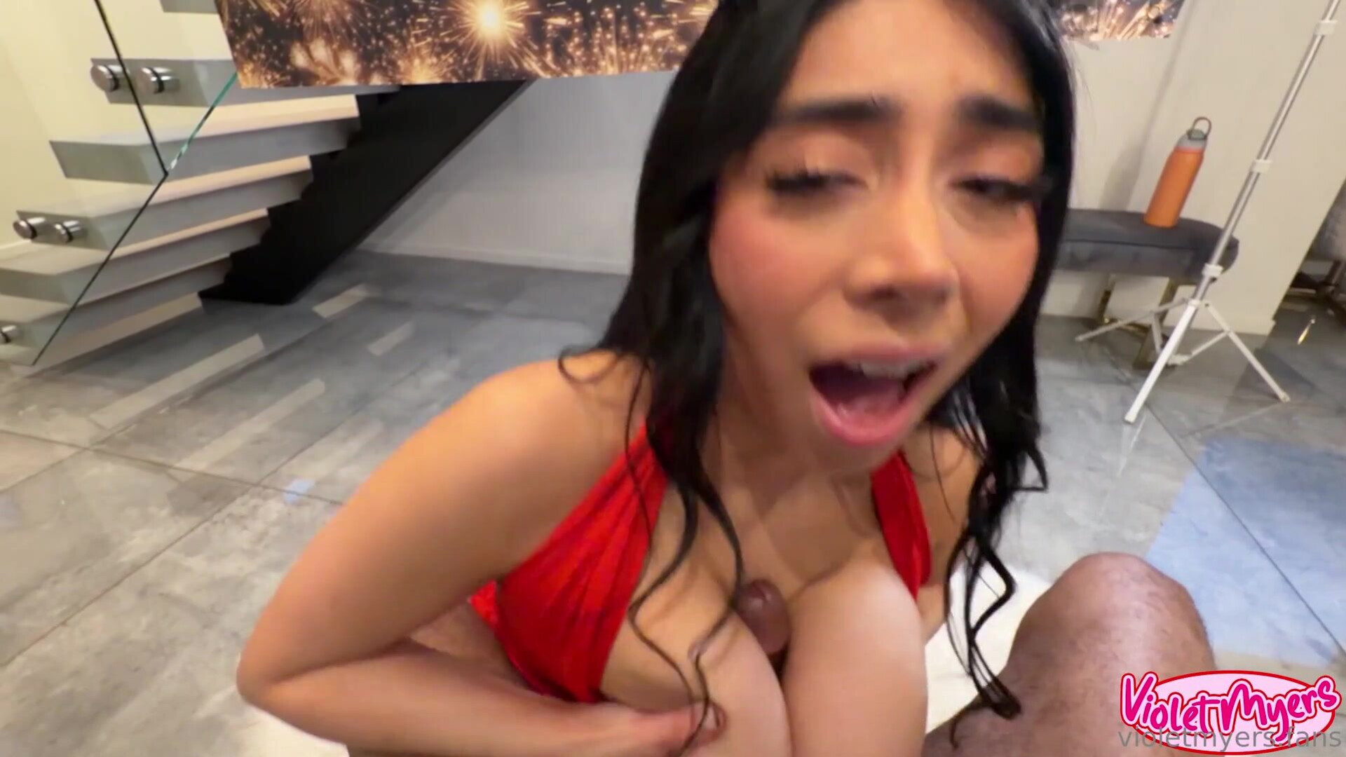 Violet Myers New Year Sextape - violet myers - hispanic - latina - mexican - brunette - big tits - blowjob - anal - hardcore - pov