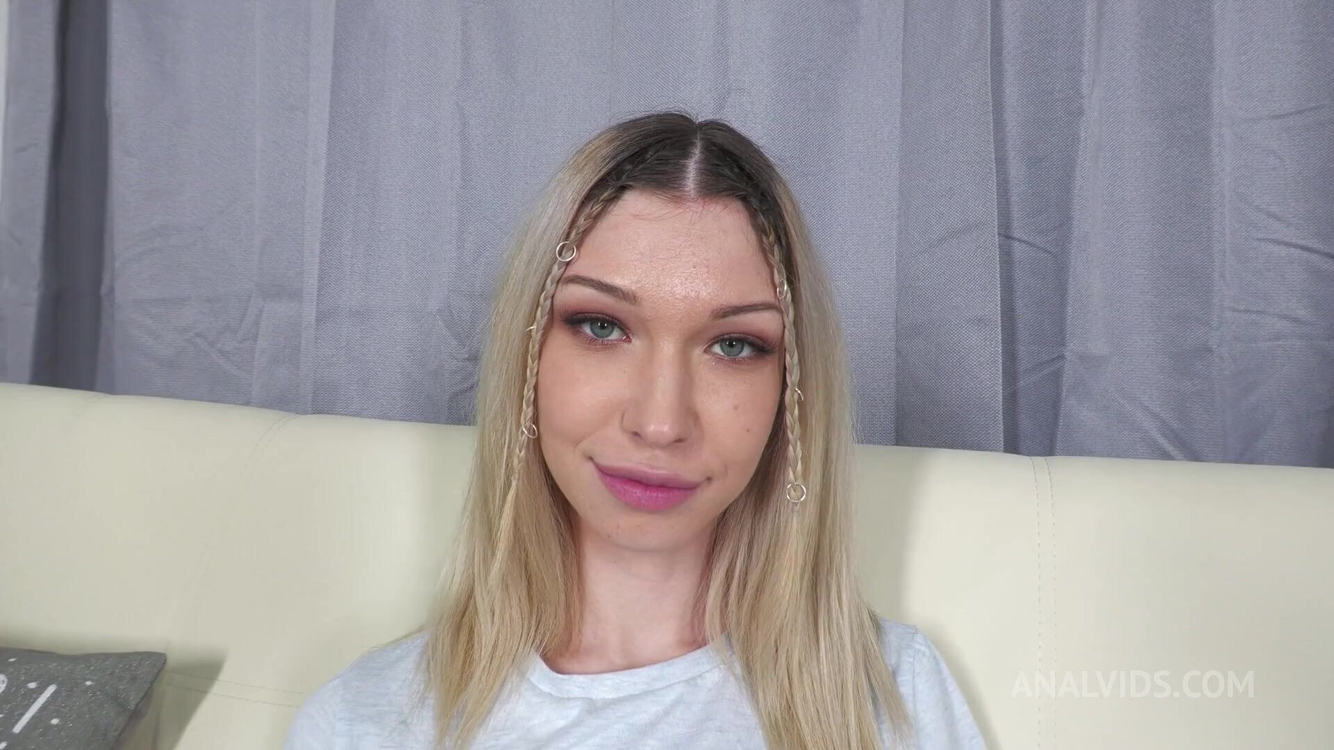 skinny blonde with small ass anal - anal - skinny - petite - teen - small ass - gape - nails - nail polish - long nails