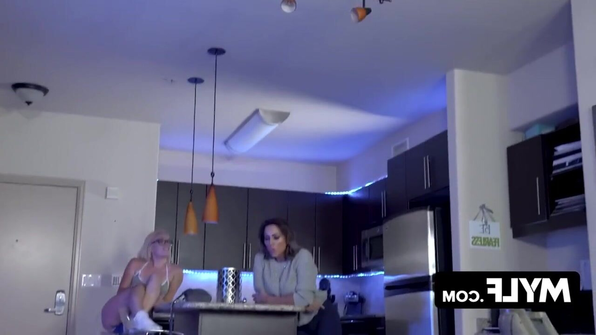A cougar with intense desire and a stunning young woman successively take turns mount - blonde - blowjob - cumshot - fingering - hardcore - teen (18+) - facial - milf - pov - threesome