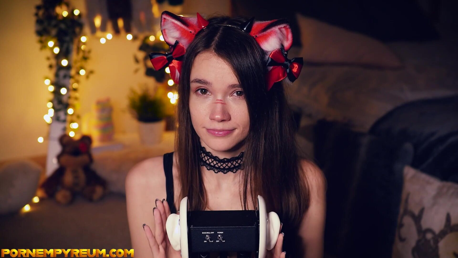 ASMR Bunny Marthy Sexual NEKO Cat 2 - solo - masturbation - camgirl - brunette - asmr - ahegao