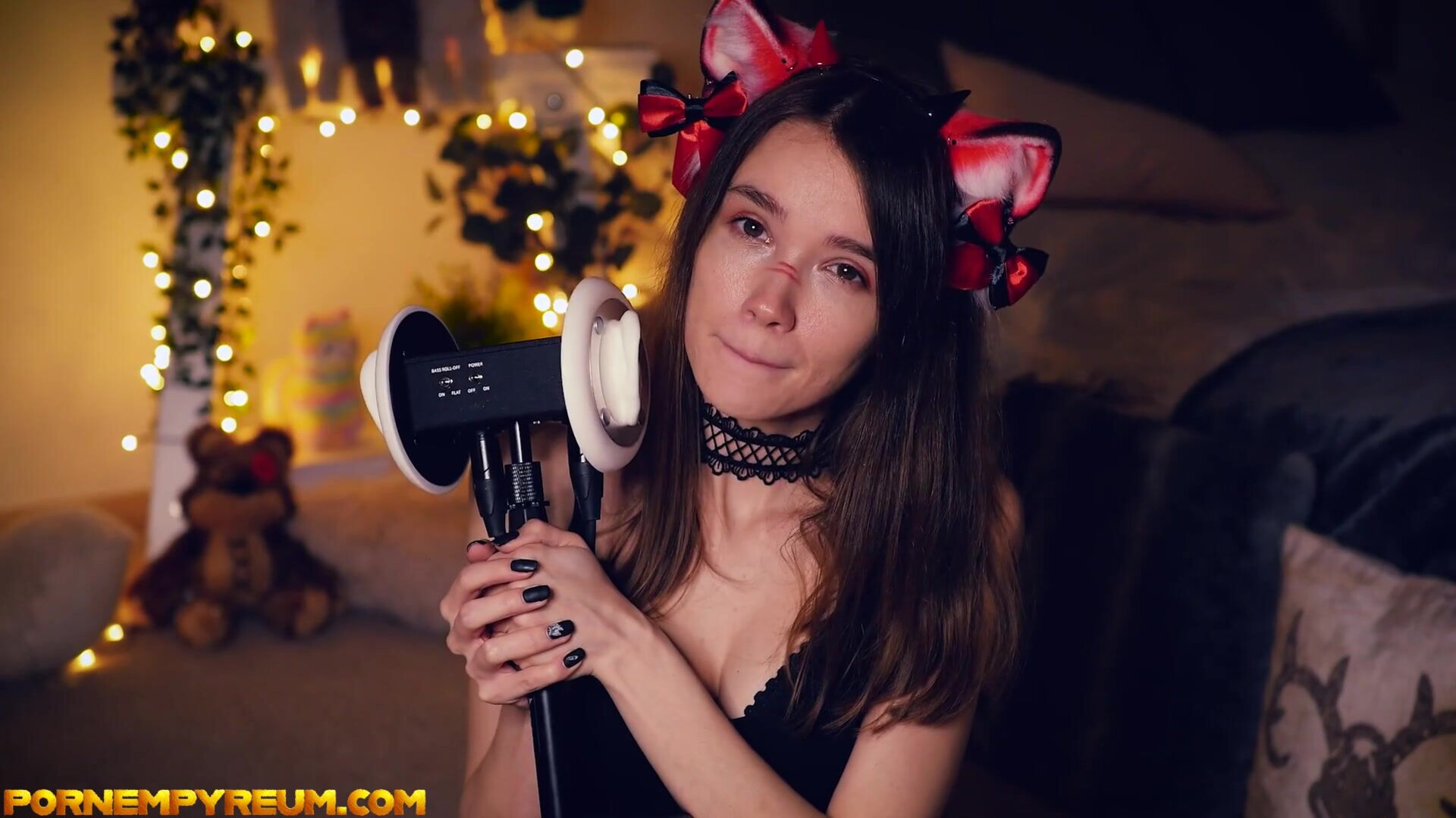 ASMR Bunny Marthy Sexual NEKO Cat 2 - solo - masturbation - camgirl - brunette - asmr - ahegao