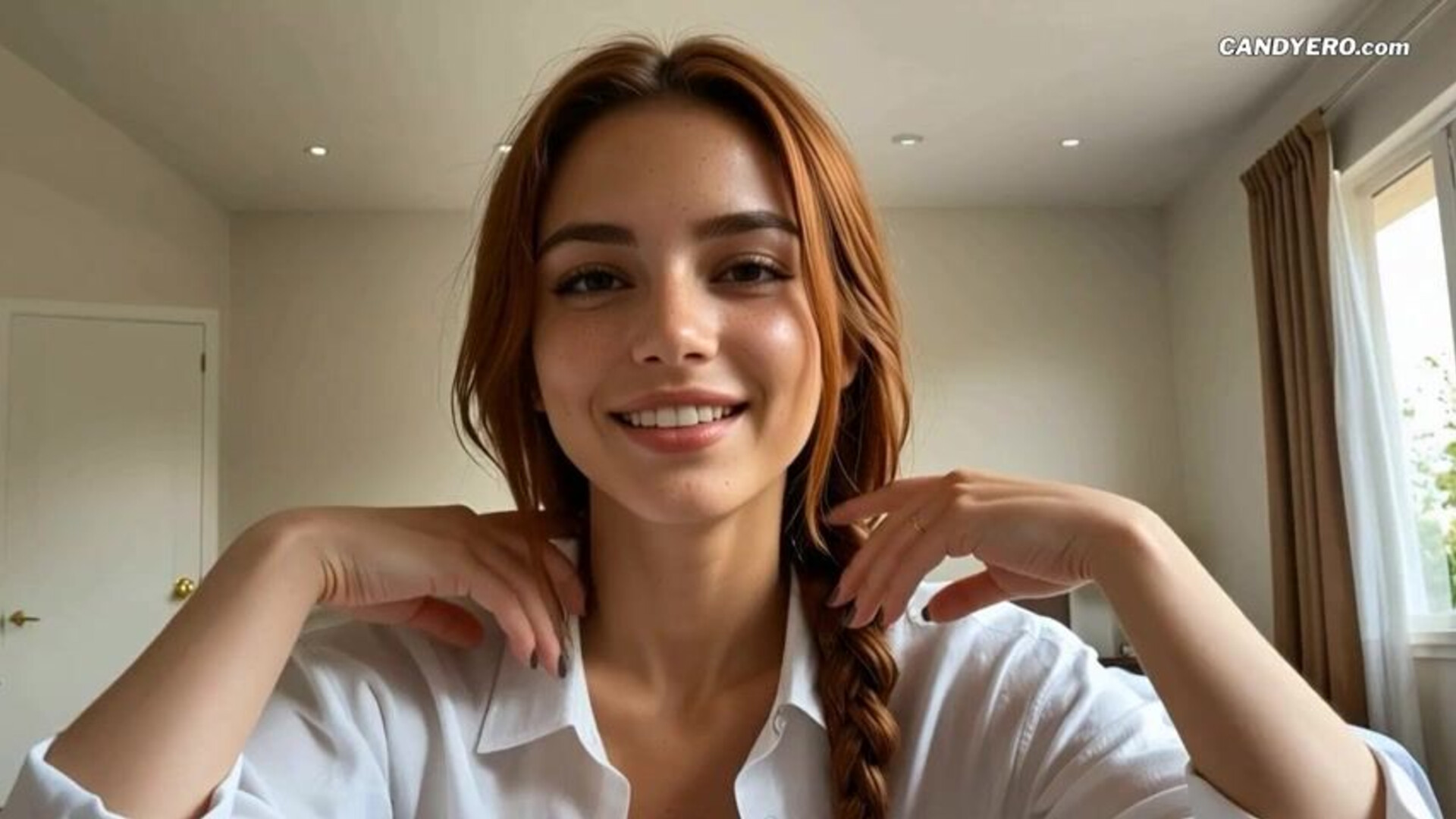 Ai generated ginger beauty cumslut - ai - cartoon - cumslut - cumshots - realistic - beauty