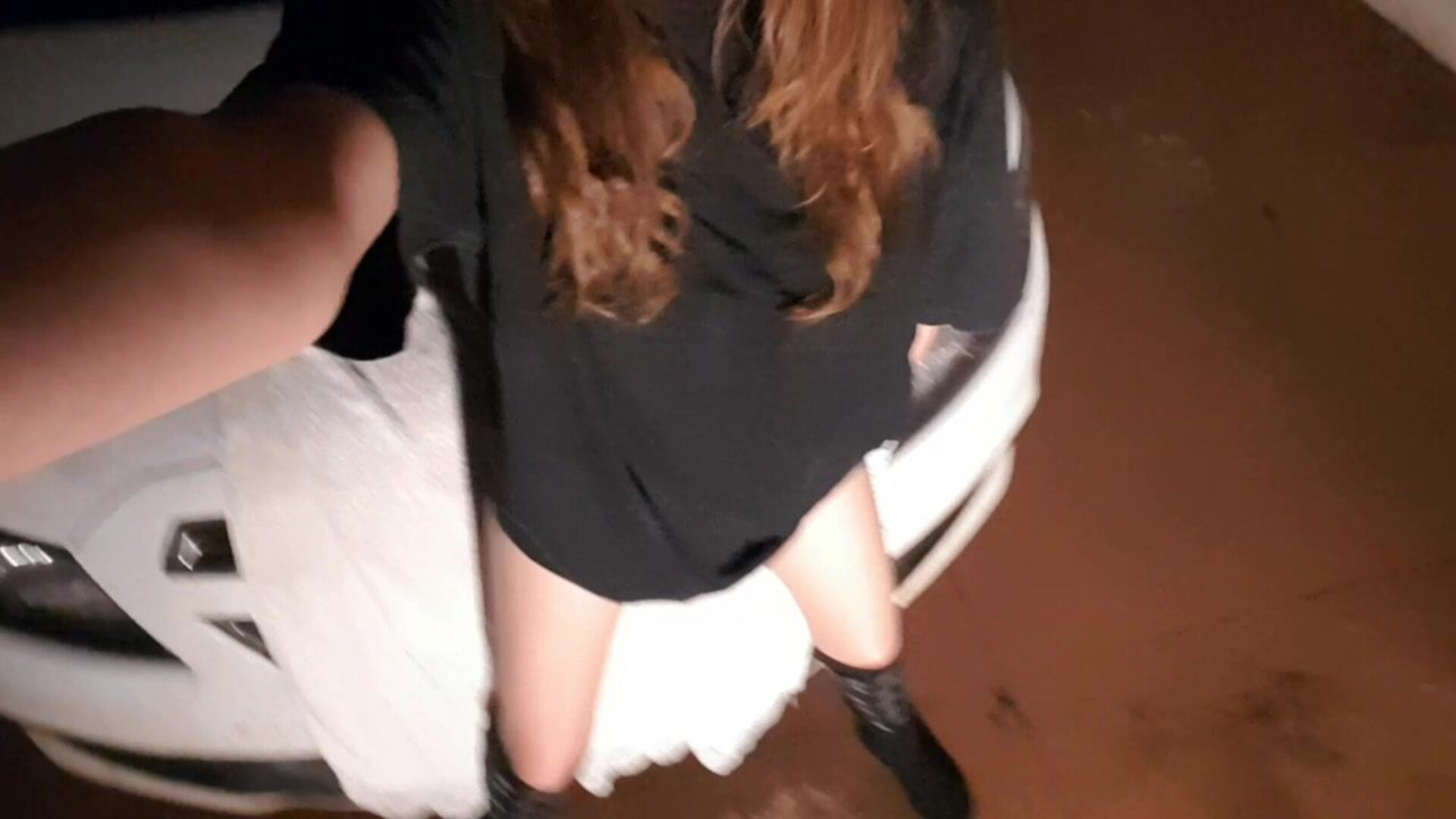 Andreza Sweet Teen Cum With Monster Cock In Front Of House - amateur - solo - teen