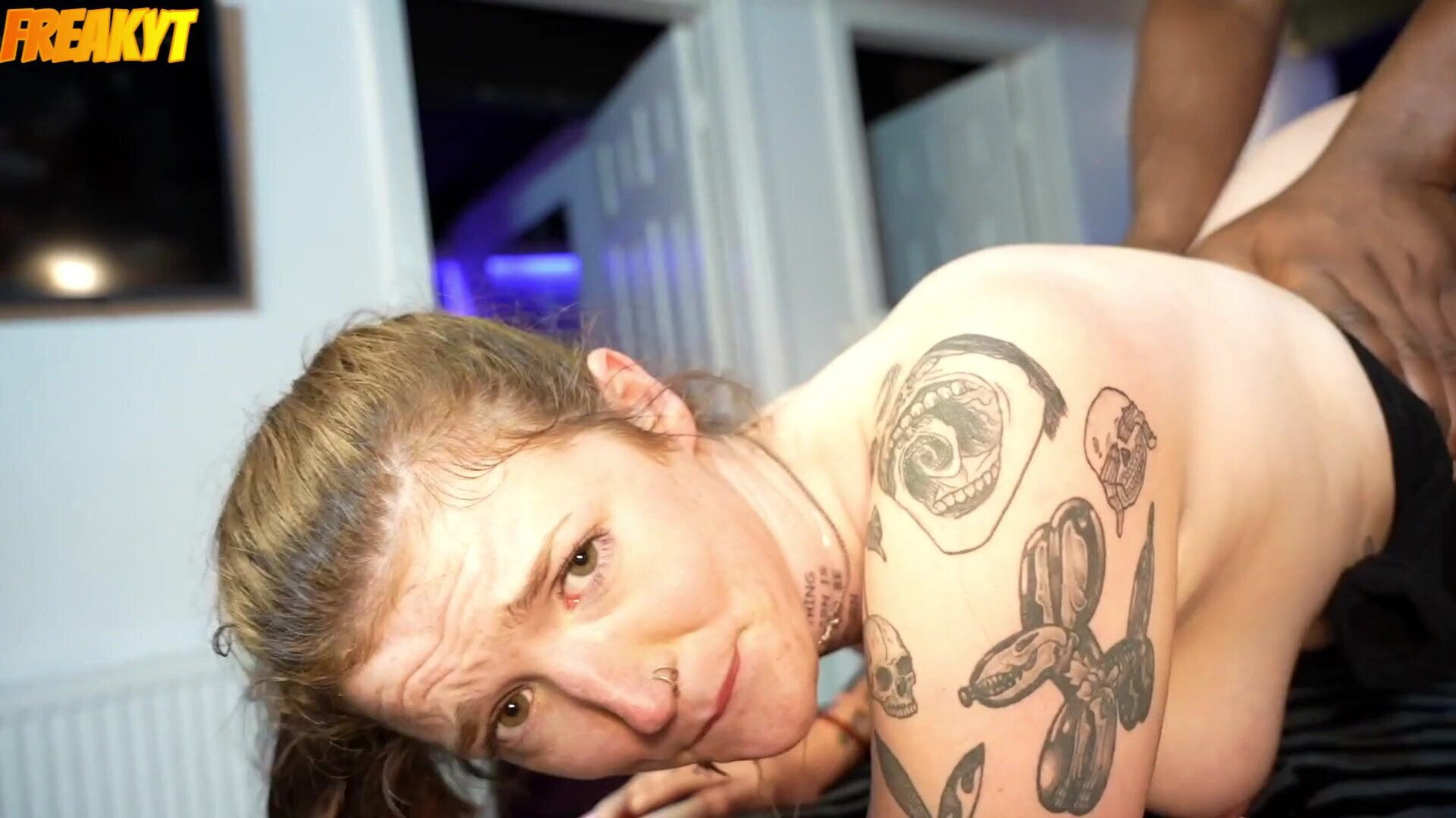 British Duo Interracial Gangbang - tattoo - bbc - gangbang