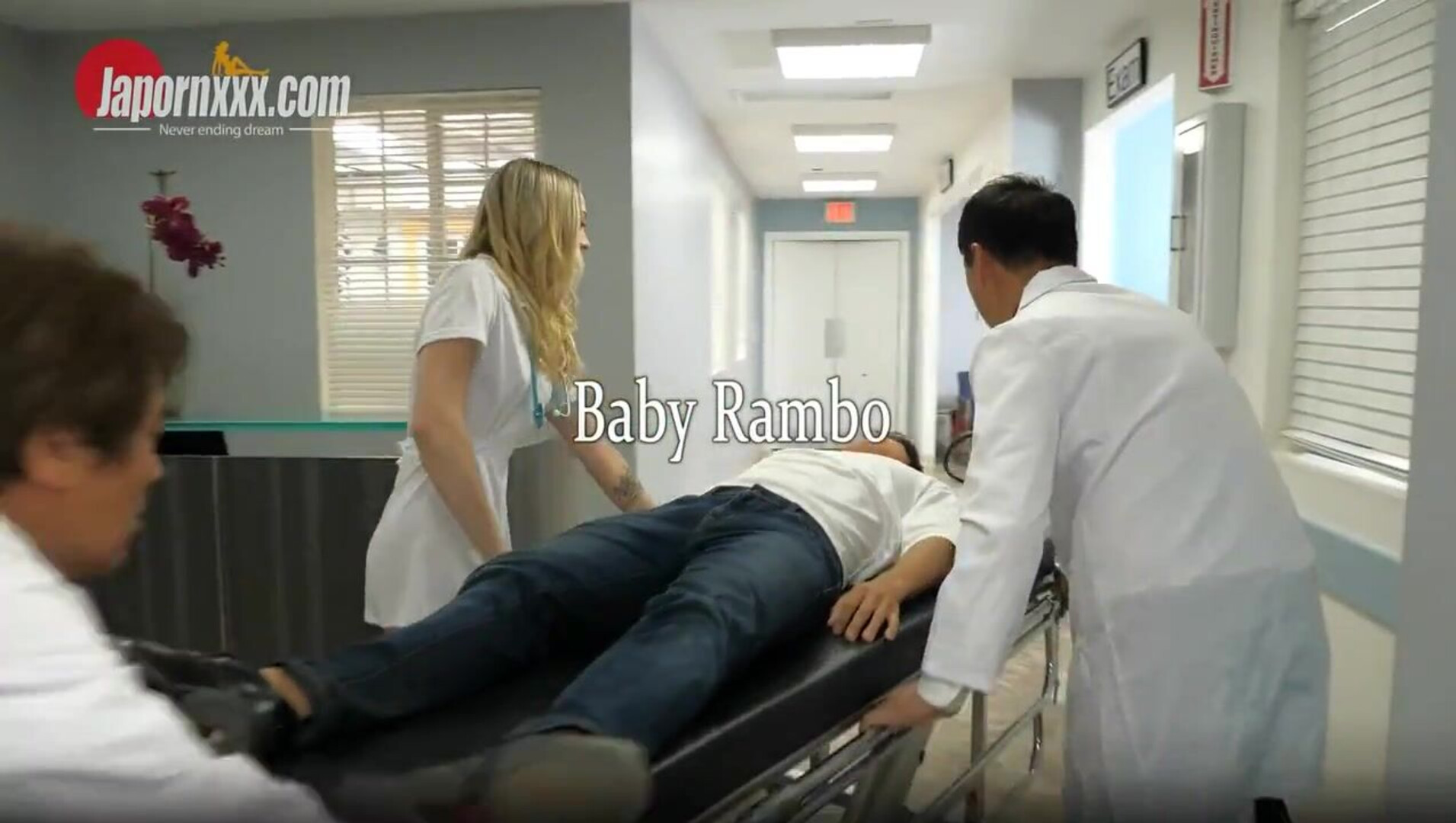 Japornxxx Lily Larimar Threesome With Dr Ichiro and Baby Rambo - interracial - babe - threesome - nurse - small tits - creampie