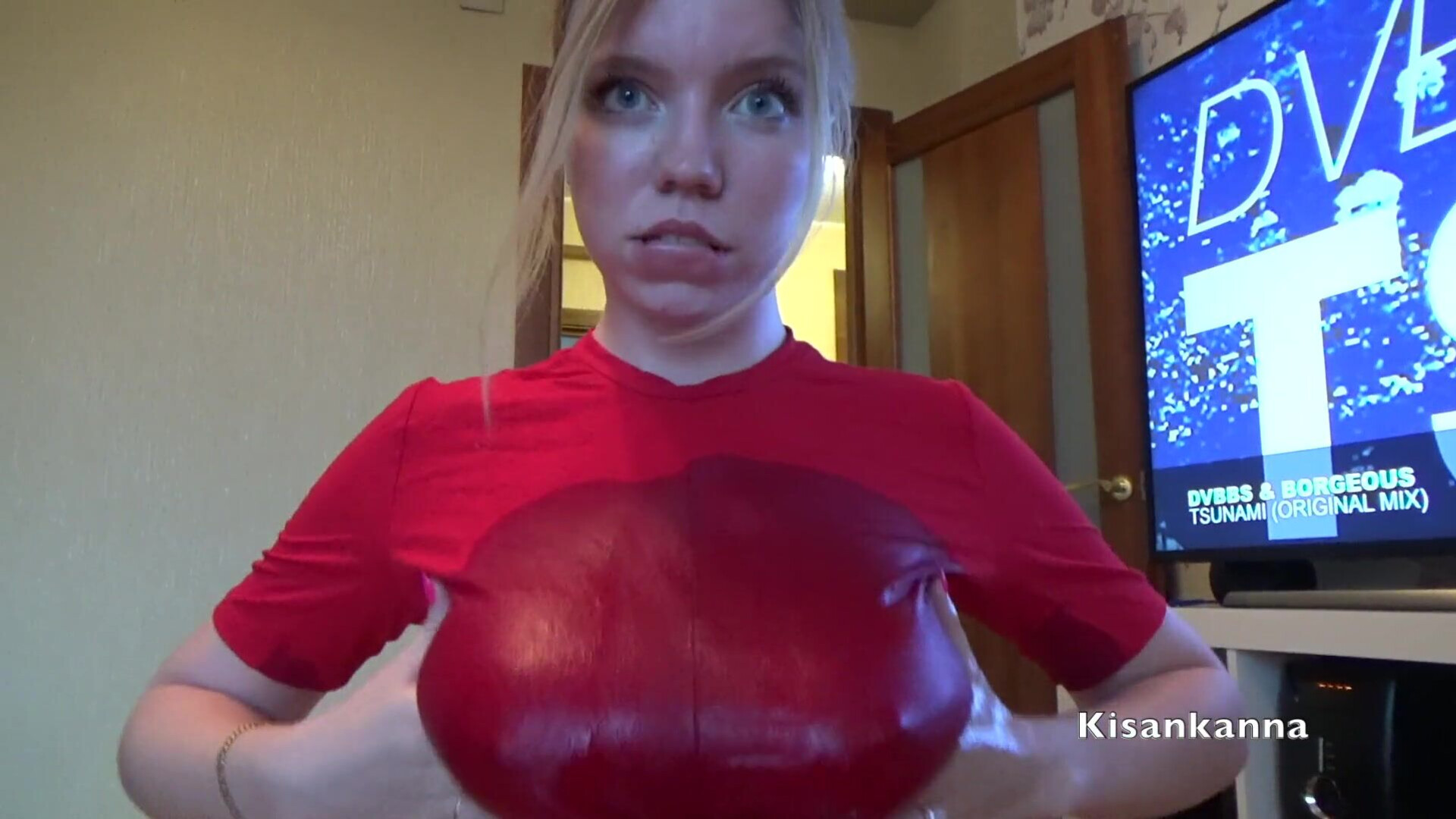 Kisankanna Oil Show And Big Orgasm Squirt - big tits - blonde - pov