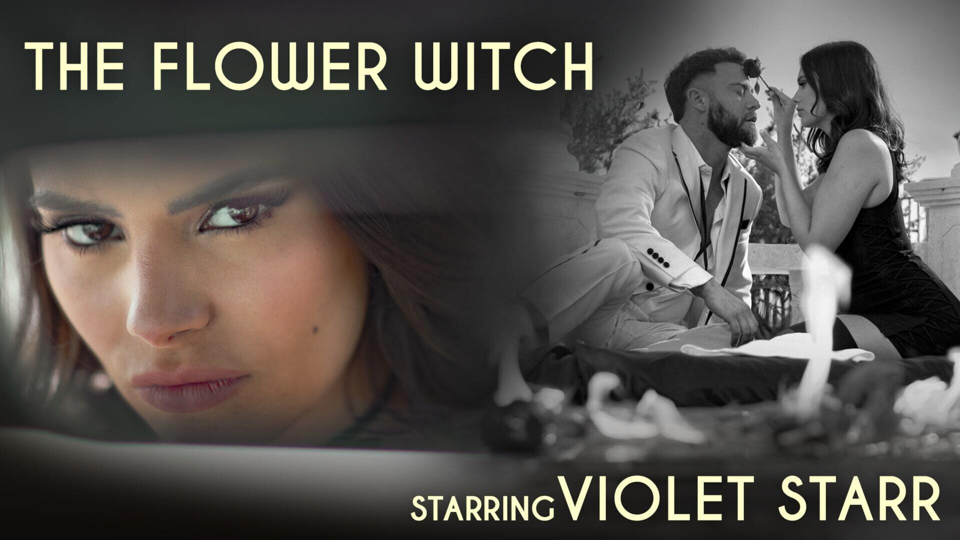 LUCIDFLIX The flower witch with Violet Starr - lucidflix - reality - hardcore - blowjob - deepthroat - pussy licking - brunette - natural tits - stockings - bush