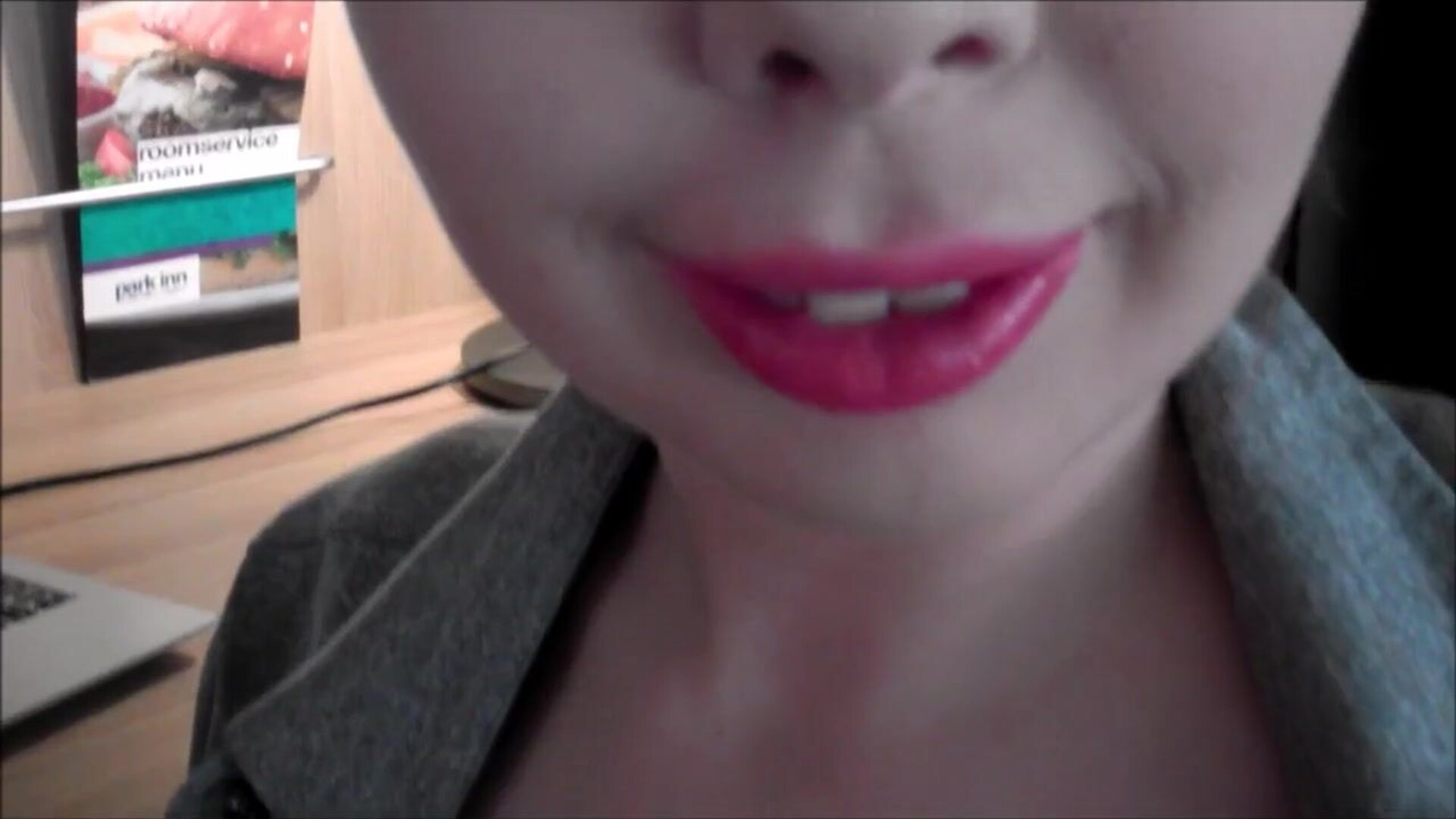 Miss Cherry POV BJ - pretty face - big tits - swallow