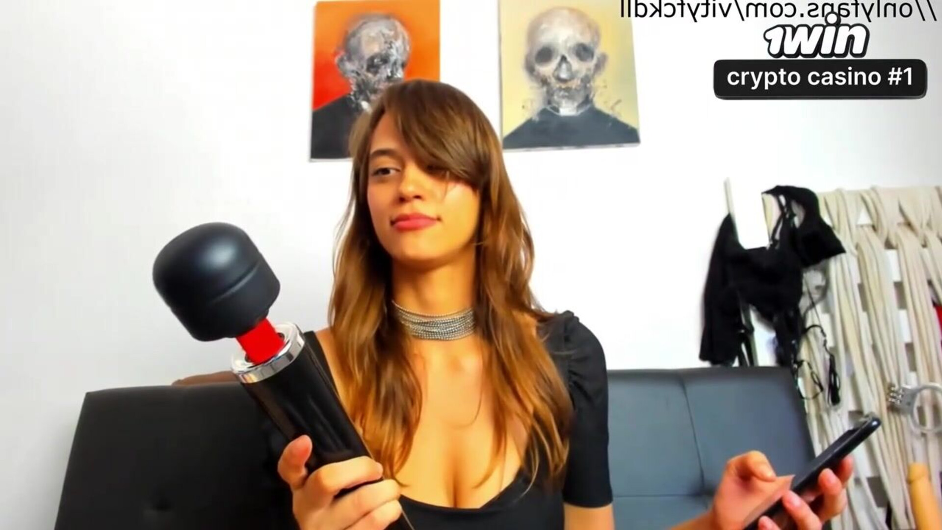 My massager failed in the very first video of the channel! - brazilian - sex toy - magic wand vibrator - toys - talking - eye rolling - ahegao face - hd porn - xxx - smiling