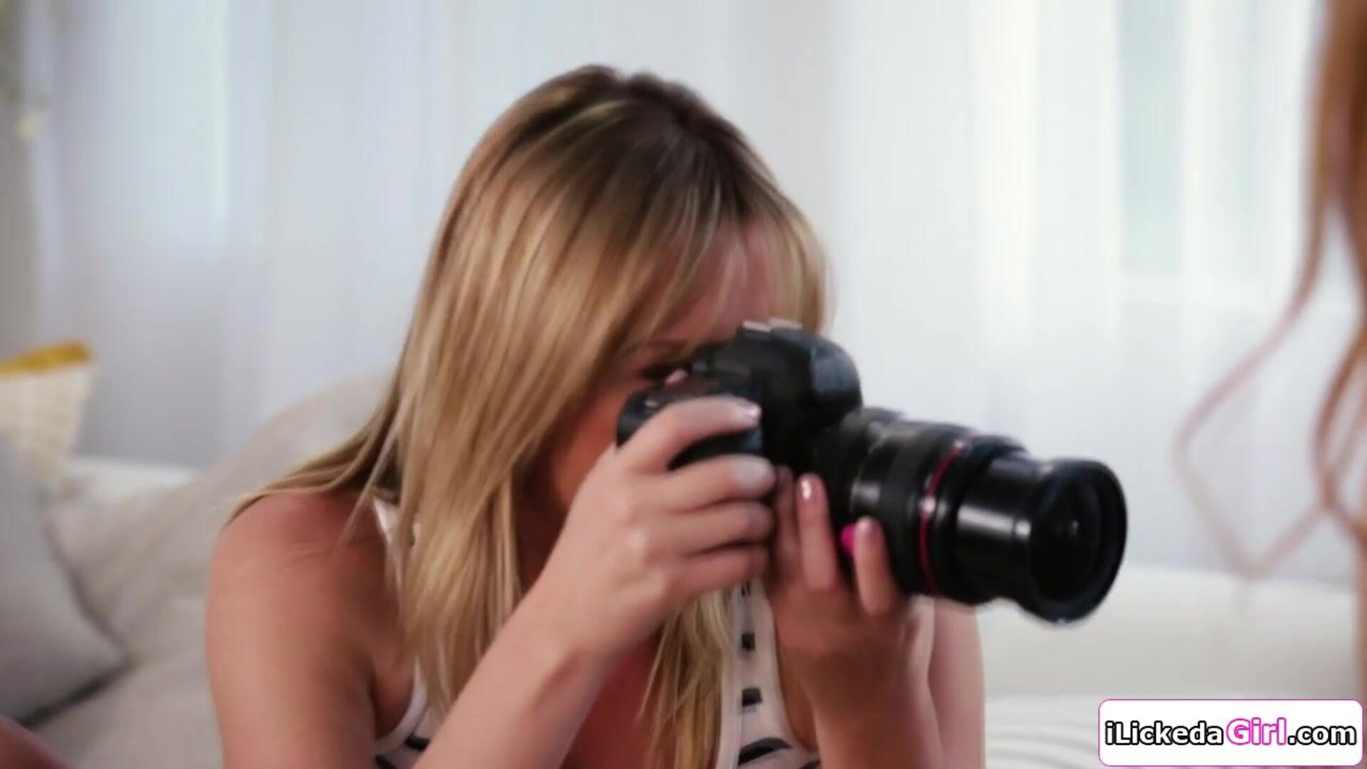 Photographer having 3some with clients - lesbian - stepmom - stepdaughter - old and young - group - milf - teen - oral - big tits - asslick