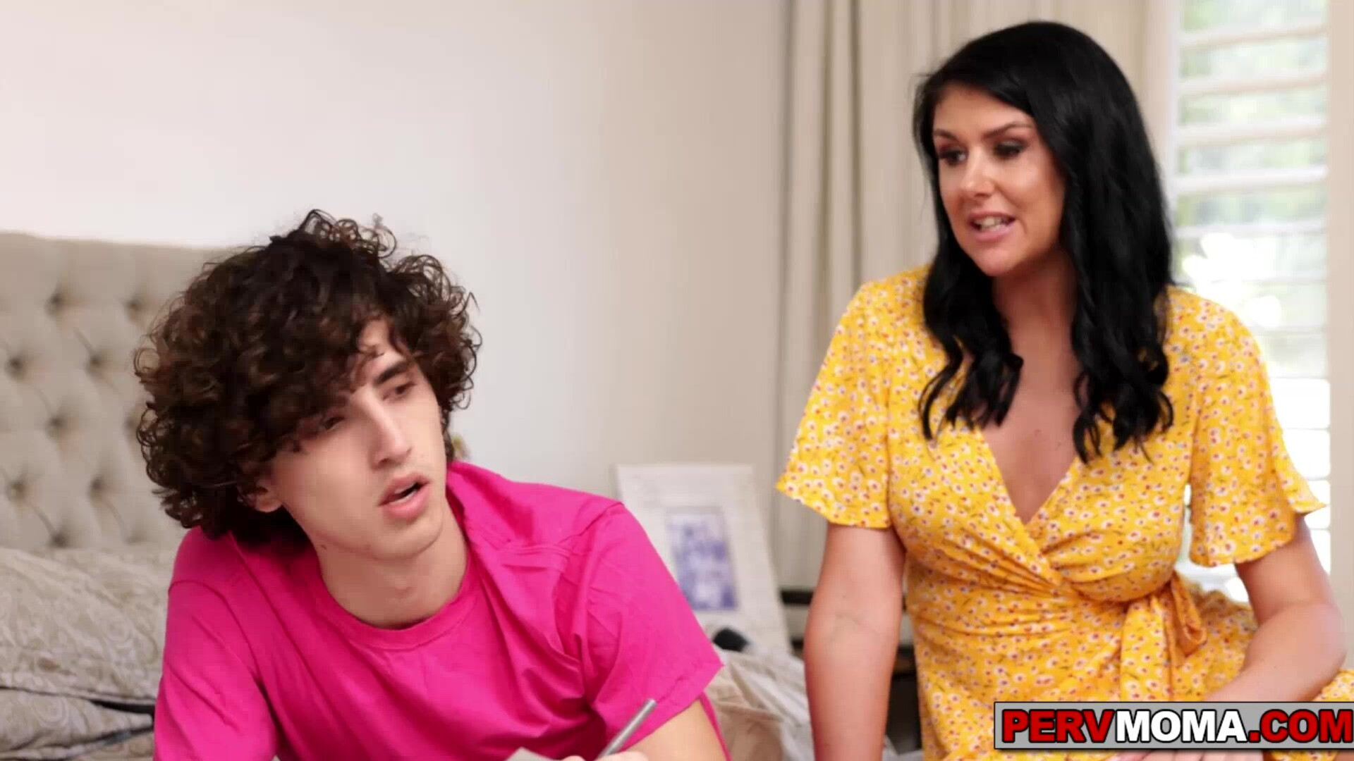 STepmom takes care of her two stepsons sexually - pervmom - milf - stepmom - stepson - brunette - big tits - big ass - pussy - fingering - licking