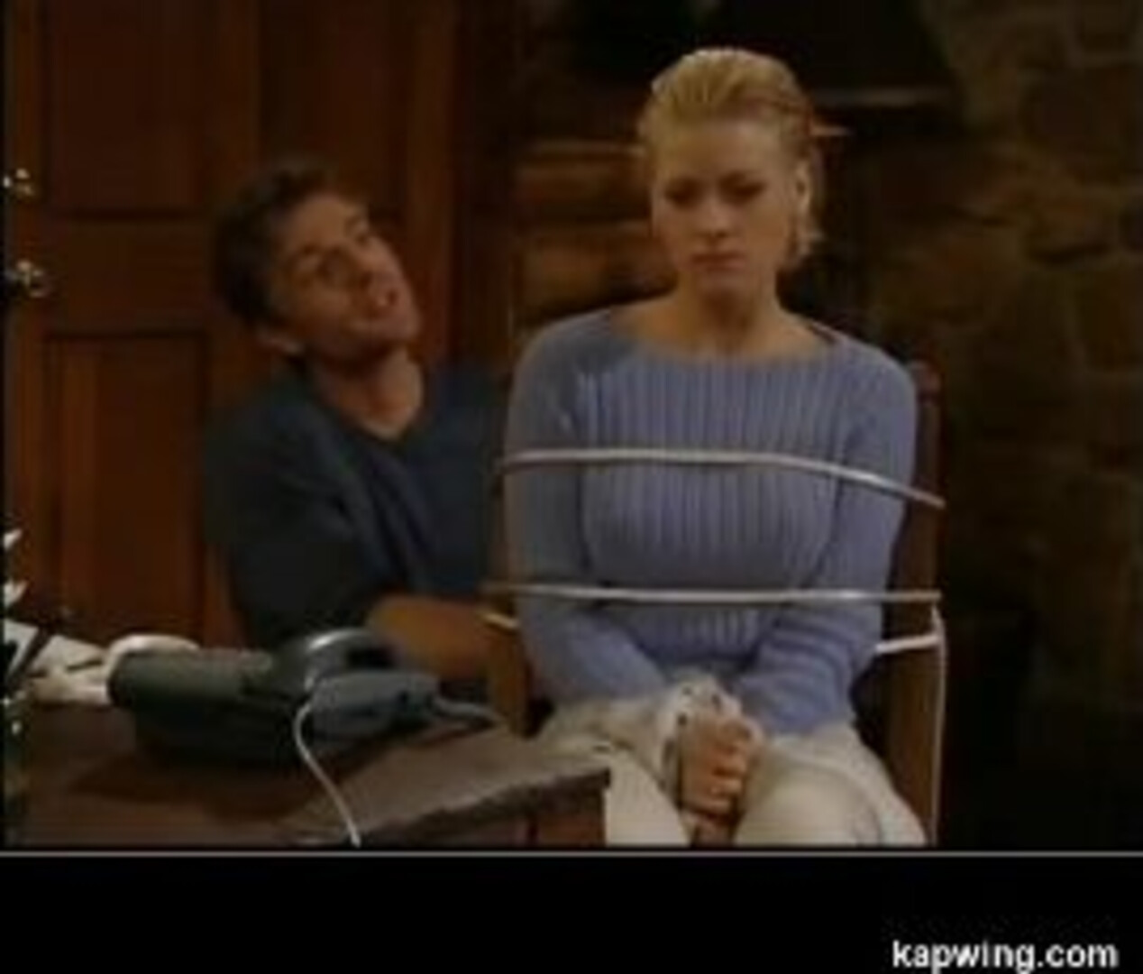 Sheridan is kidnapped by Antoine - rape - carrying