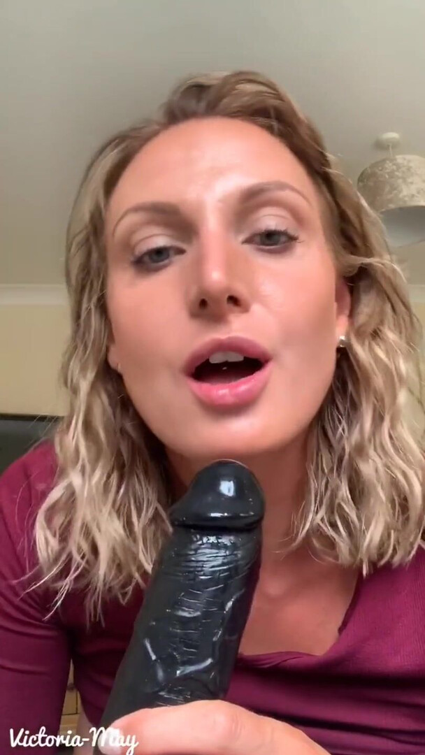 Victoria May Fucks herself with a Dildo - amateur - solo - masturbation