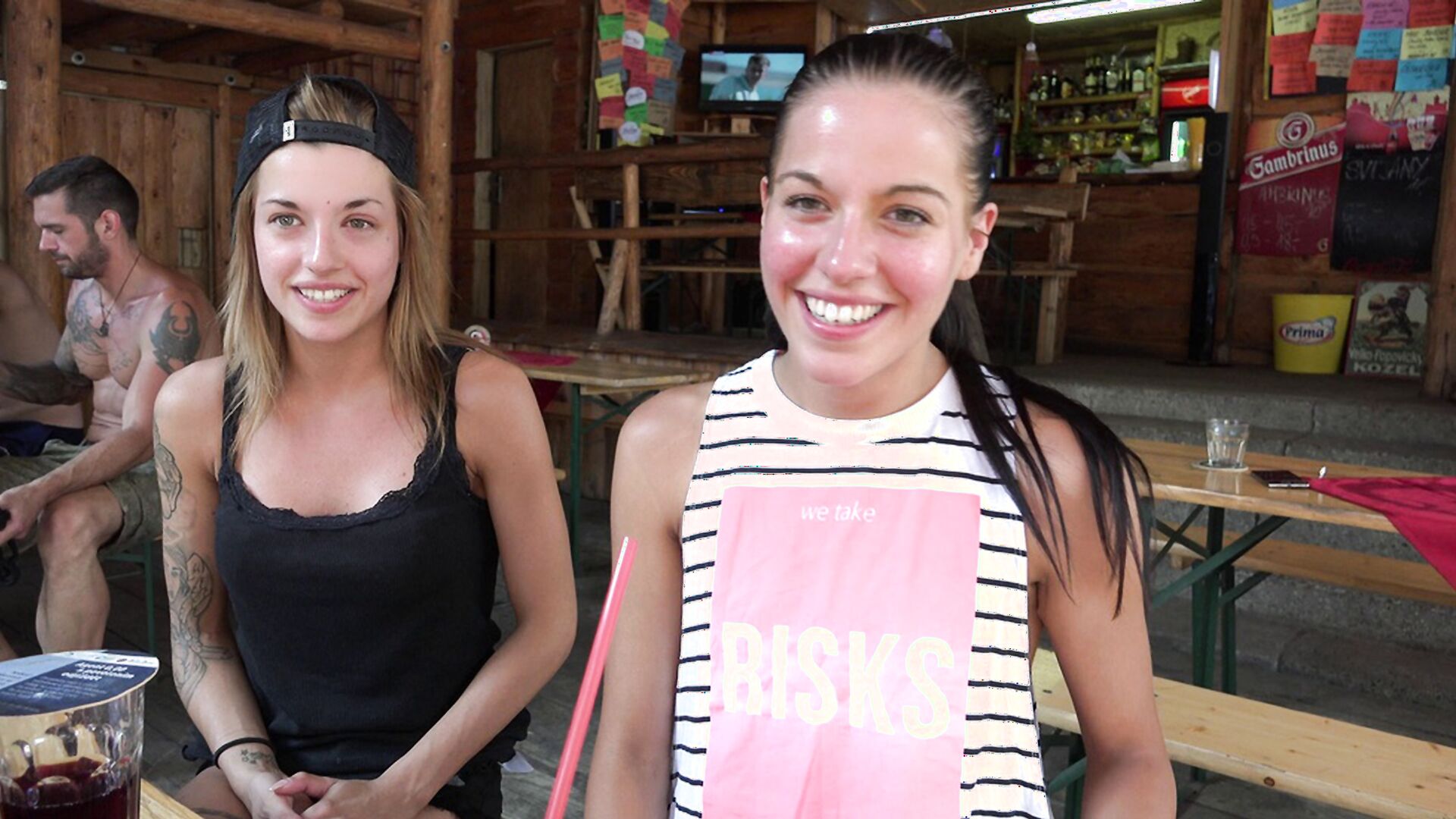 Silvia Dellai and Eveline Dellai - Kinky Twins - CzechCouples - CzechCouples - czech - pov - blowjob - teen - outdoor - stepsister