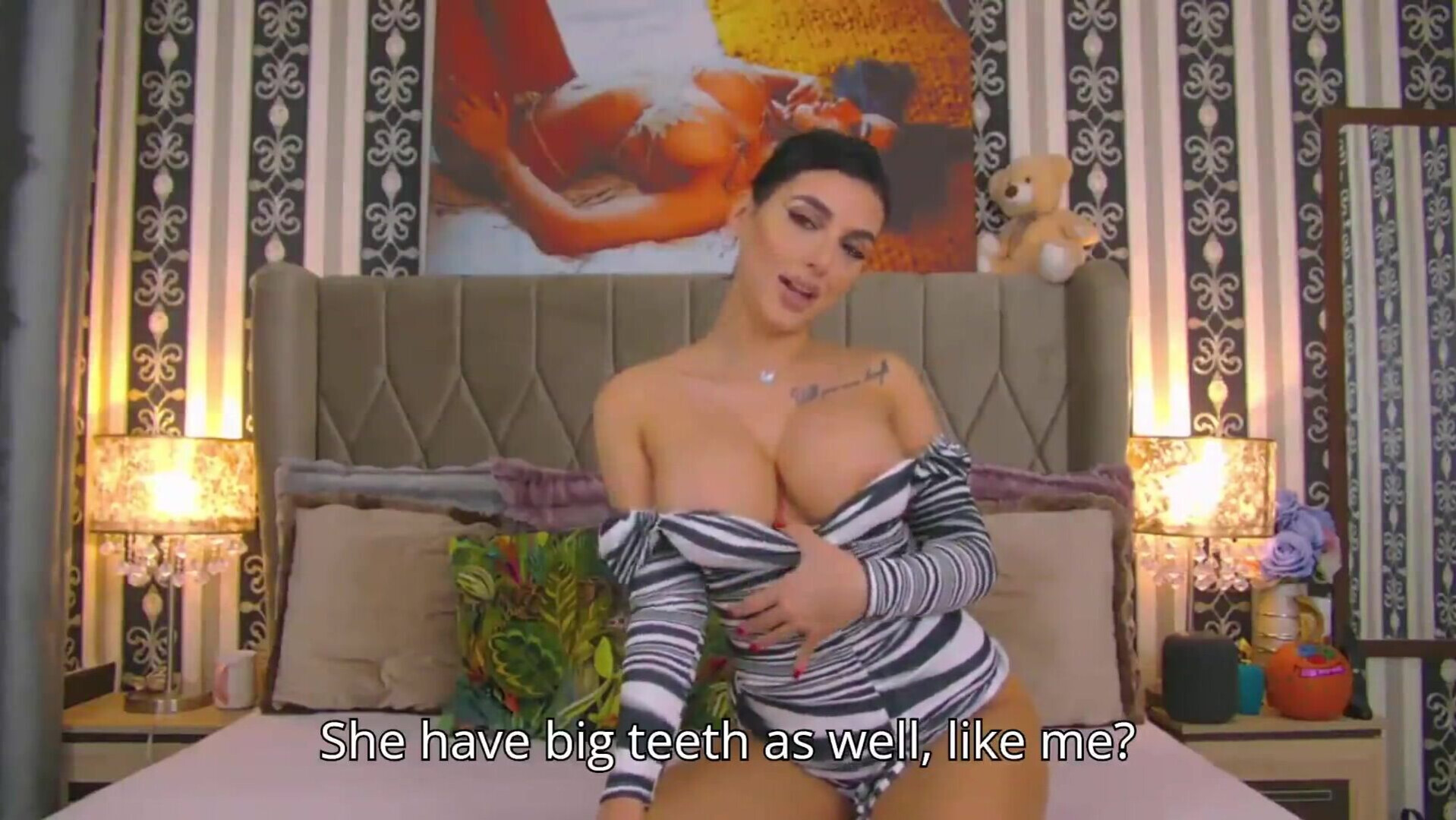 Amy Blair Dirty Talkin' Strip Dildo & Finger Pussy - brunette - big tittys - nice ass - pussy fingerin' - dirty talkin'
