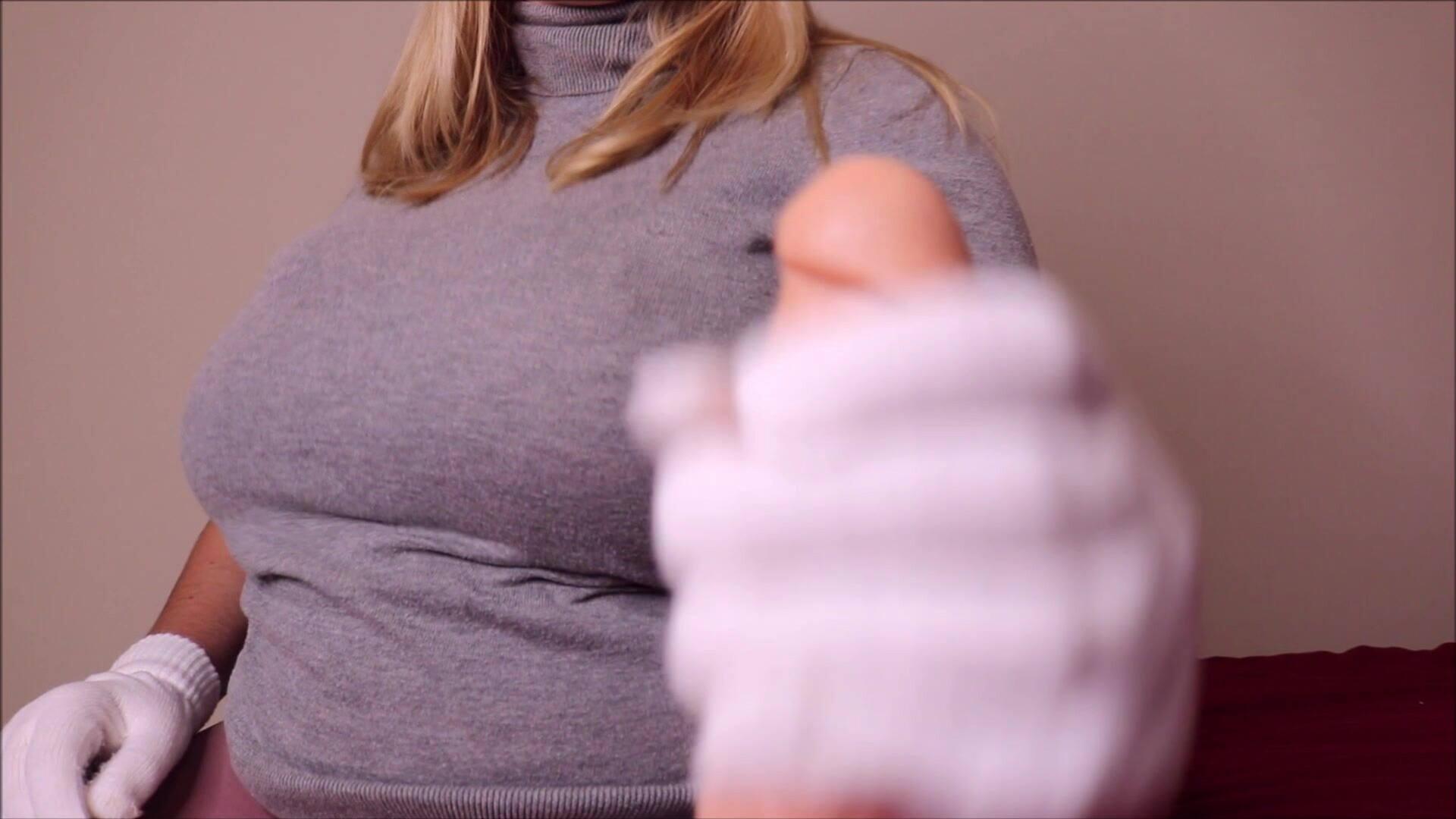 Annabelle Rogers Mommy Jerks You Off With Gloves - toys - big tits - amateur