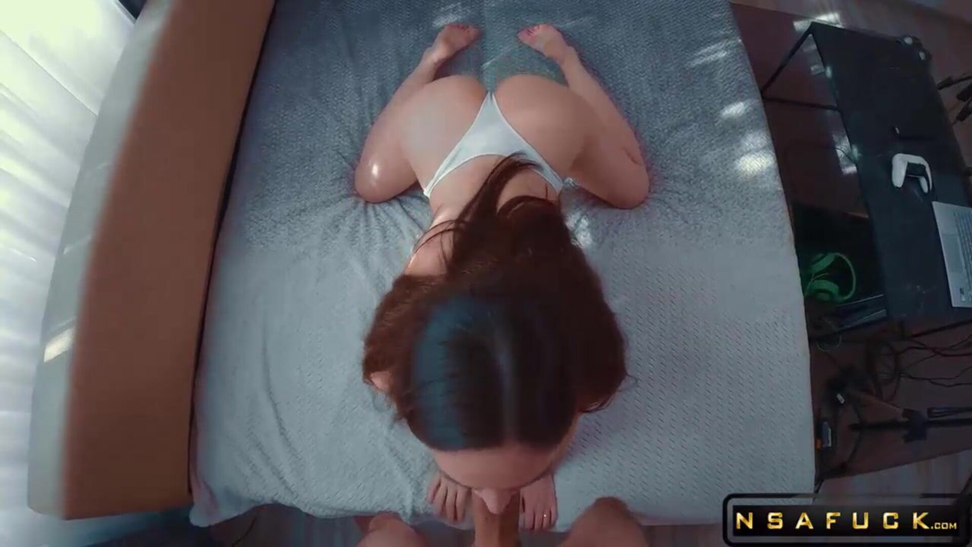 Big Ass Doggystyle Fuck - straight - amateur - big ass - doggystyle - pov - brunette - tattoo - homemade - ass - bedroom