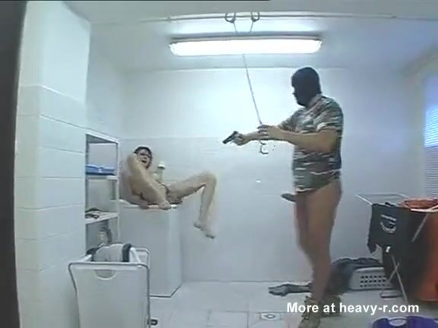 Forced in the laundry room - raped - forced