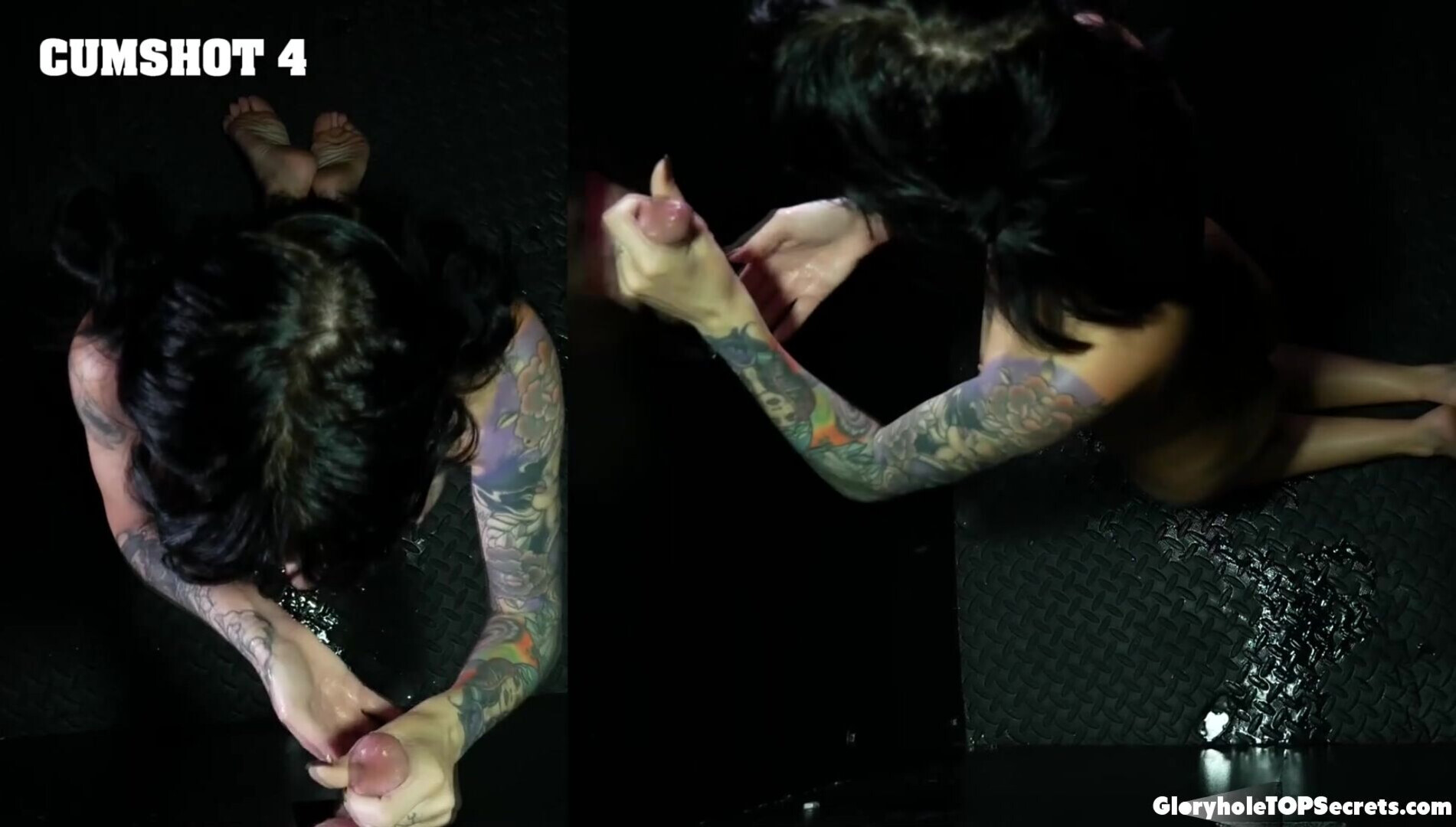 Good job, going for cumshot number 7! - gloryhole - pov - small tits - natural tits - blowjob - oral - brunette - cumshot - cum swallowing - cum on tongue