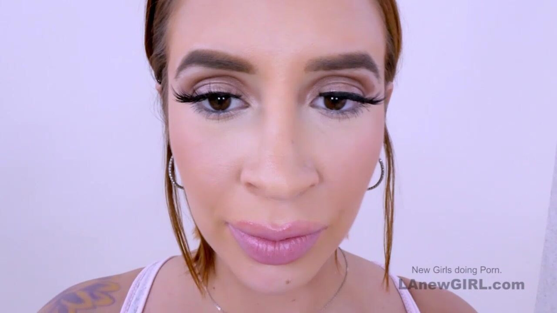 Gorgeous woman on her first try to be model - sexy - blow job - hot brunette - big cock - deepthroat - cum in mouth - hand job - slow sucking - casting - young