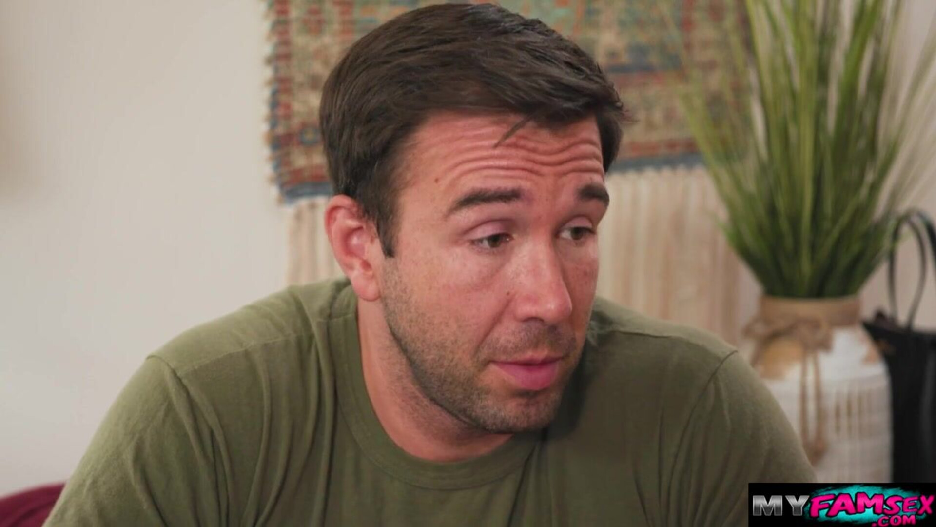 I let my stepcousins soldier husband fuck my pussy - big tits - deepthroat - oral - masturbation - pussy licking - stepsiblings - hardcore