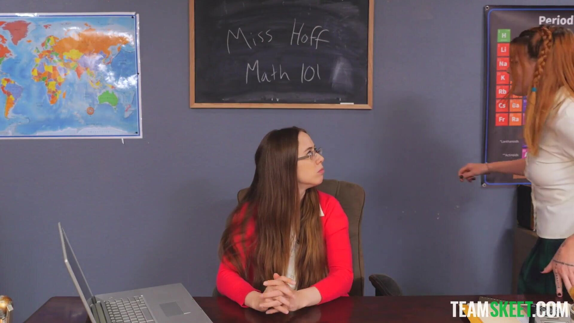 Jill Taylor The Classroom Challenge - blonde - blowjob - caught - cowgirl - cute - deepthroat - doggystyle - facial - flashing - friends