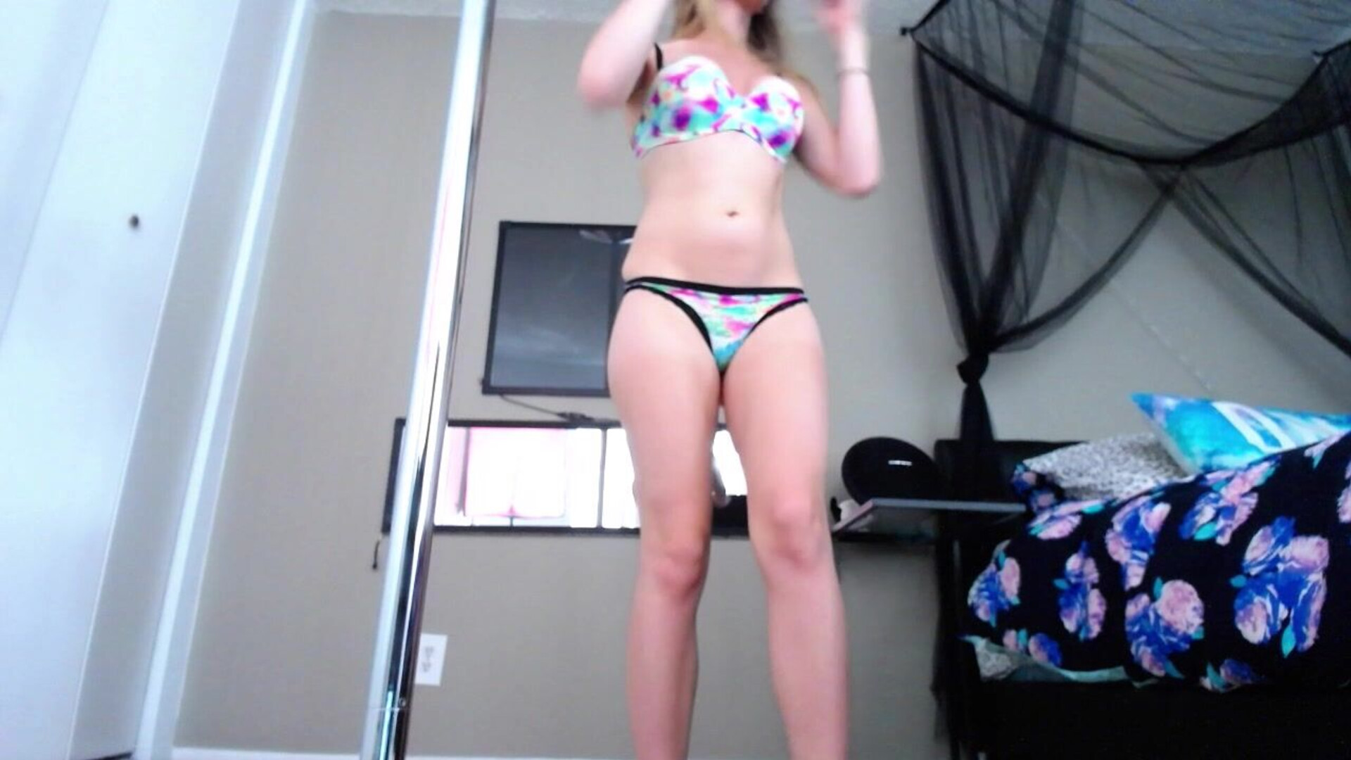 Kailey Ketchum Stretching And Teasing - solo - small tits - amateur