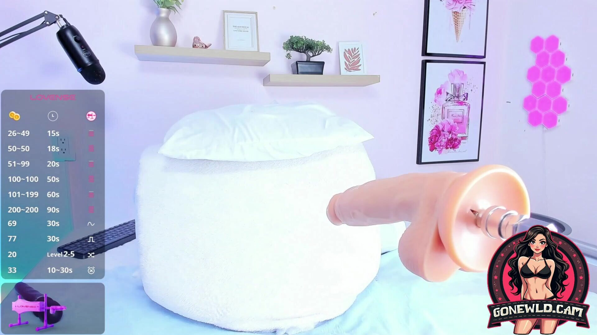 Latina in Fishnet Plays with Huge Dildo on Webcam Show - webcam - dildo - big ass - latina - fishnet - twerk - toy play - live cam - booty - solo