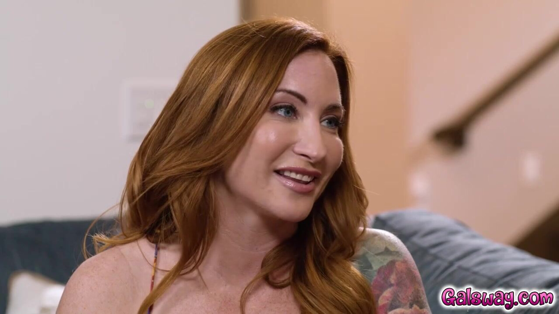 Lesbian stepmom and stepdaughter bangs - girlsway - redhead - big tits - natural tits - fingering - college - milf - tattoos - old young - facesitting