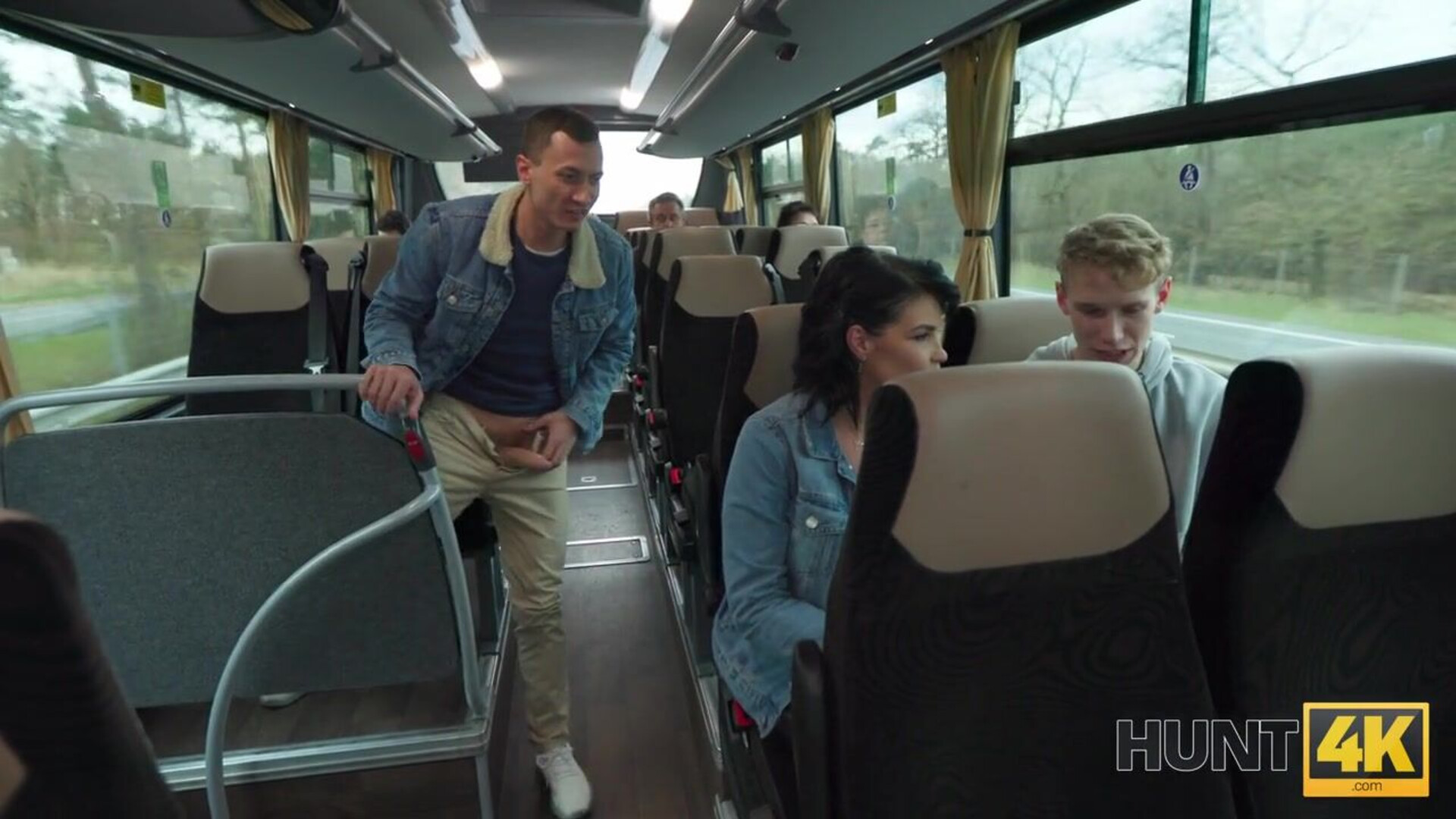 One Ride In Another Federika - teen - petite - busty - shorthair - brunette - federika - public - bus - audiance - hardcore