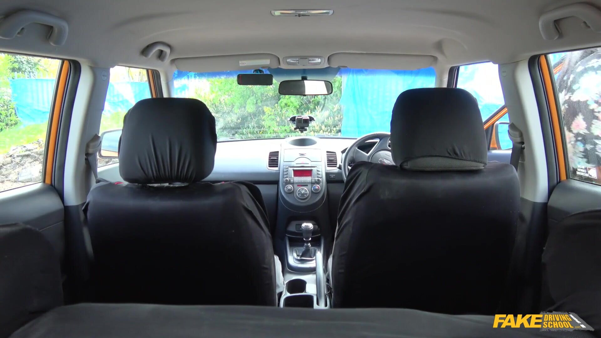 Sex Driving Lesson For Ebony BBW - bbw - ebony - black - interracial - big tits - big ass - blowjob - car sex - public