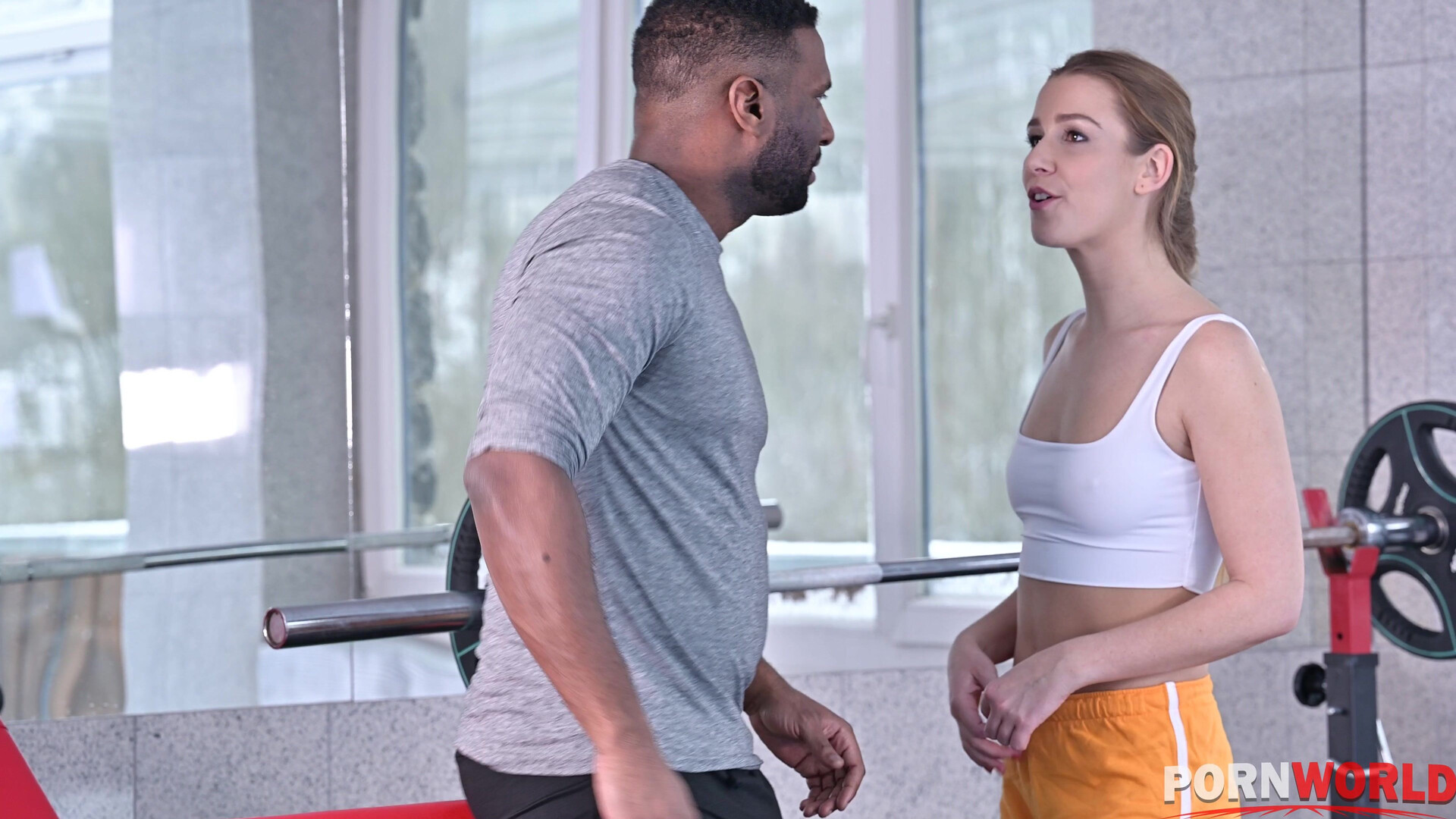 Svelte Blonde Alexis Crystal Gets Broken In by Her First BBC at the Gym in 4k - 4k - teen - interracial