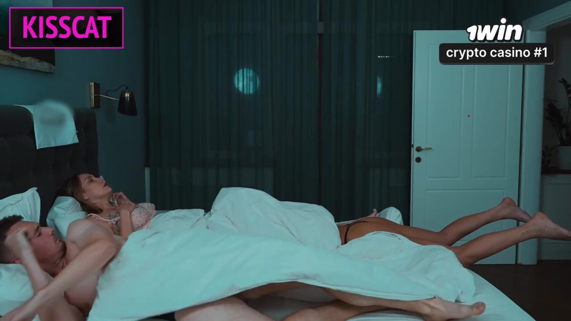 Three way penetrate with siblings and Kisscat in bed best XXX porn! - forbidden fun - homemade - stepsister - porn - cowgirl pov - step cousin - perfect body - stepsis - big boobs - xxx