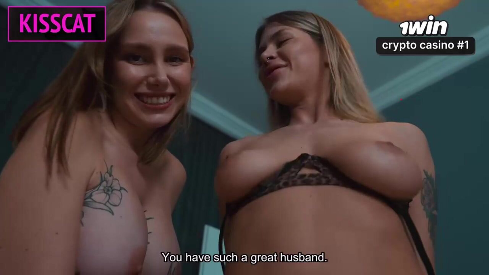 Three way penetrate with siblings and Kisscat in bed best XXX porn! - forbidden fun - homemade - stepsister - porn - cowgirl pov - step cousin - perfect body - stepsis - big boobs - xxx
