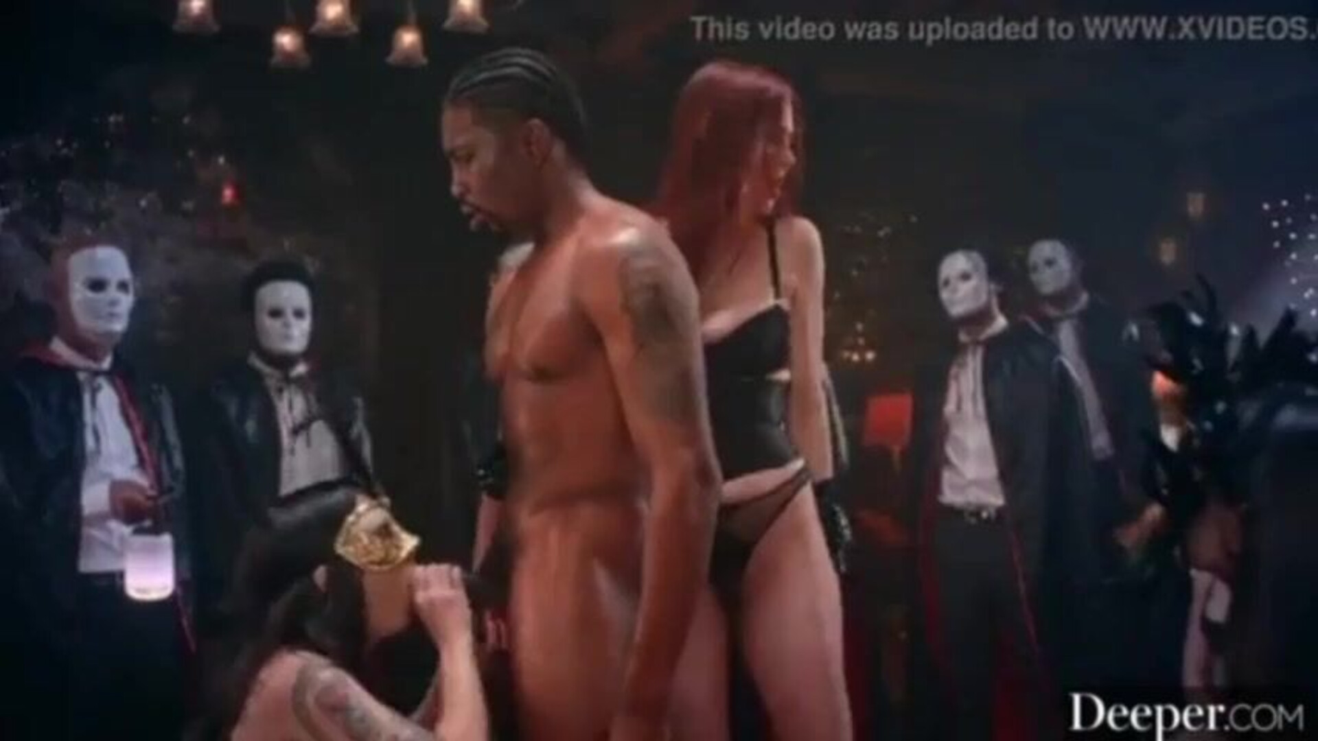 Ahanu Reed cuttie Bdsm Bound bbc - bdsm - bound - cocksucking - deepthroat - tied - suspended - bbc - interracial