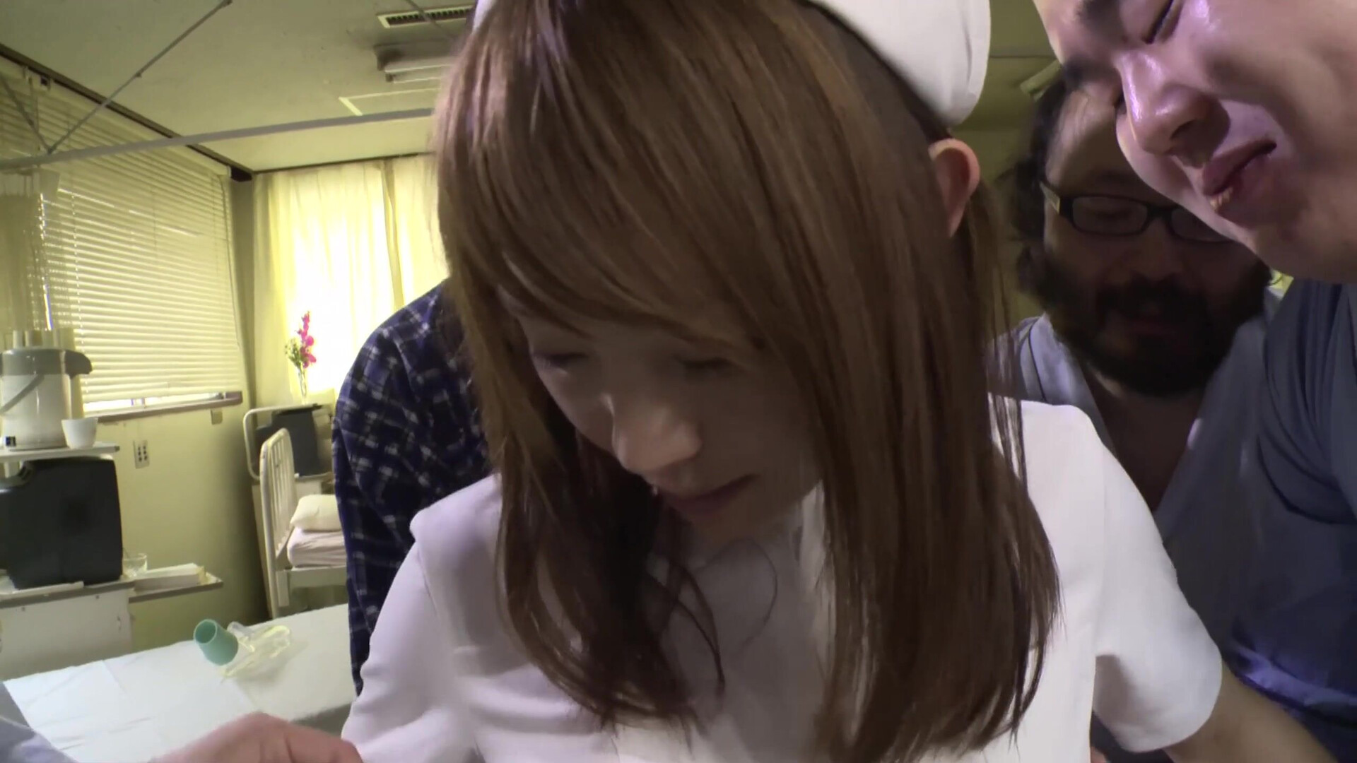 Asian Babe Nurse in Group Sex - asian - japanese - group - gangbang - multiple - multiple men - asian men - asian babe - nurse