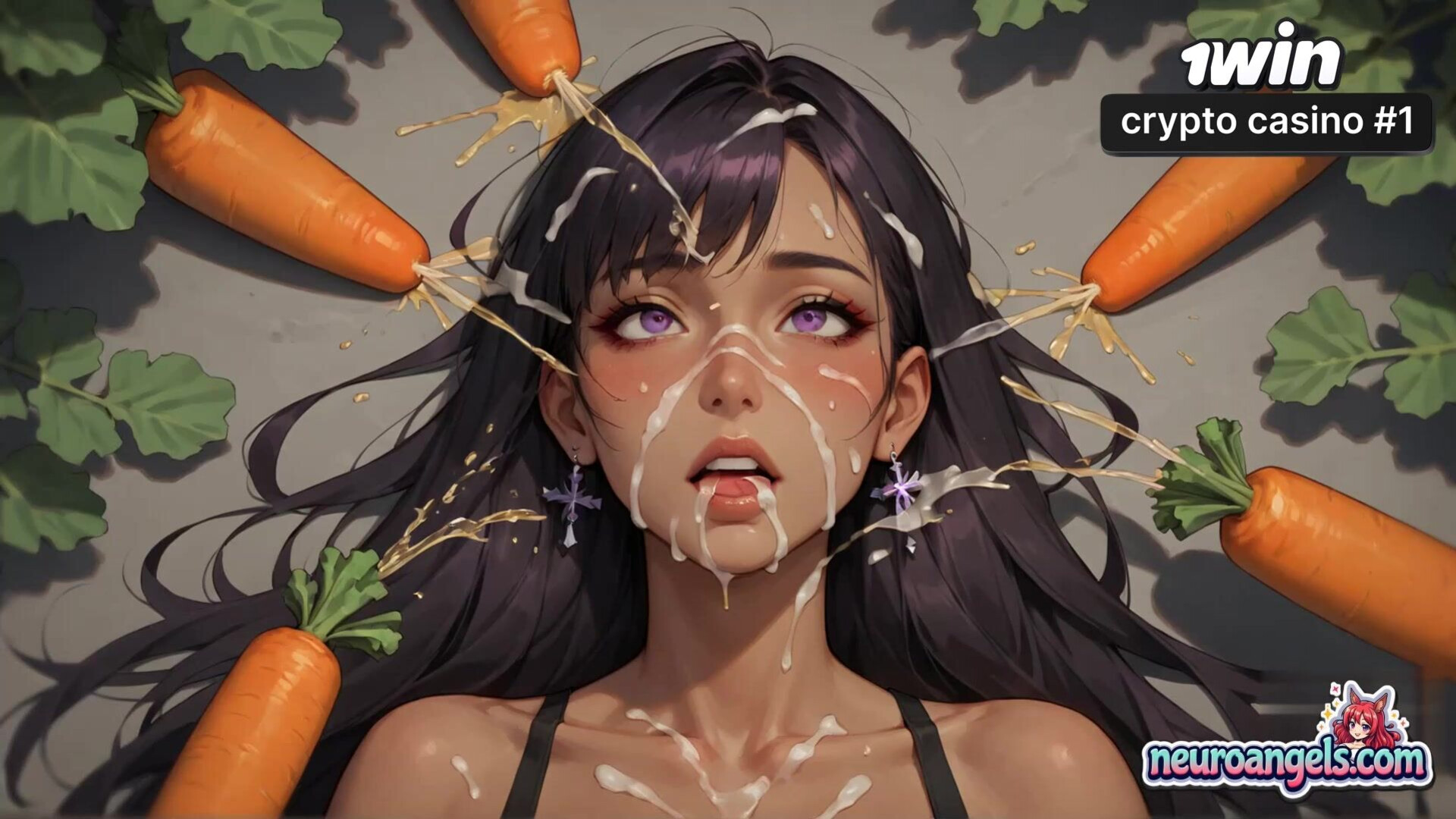 Carrot Milk Deluge Purple Haired Girl's Beachside Milk Orgy - romantic - milk - milf - purple - hair - carrot - hardcore - sensation - beachside - orgy