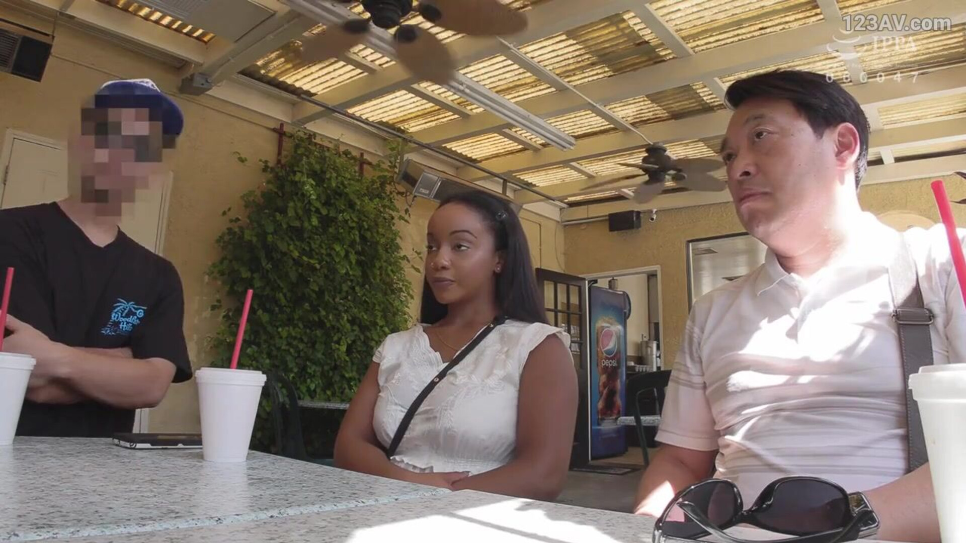 HIKR 227 Big tits black girl picked up at a bus stop in LA a - asian
