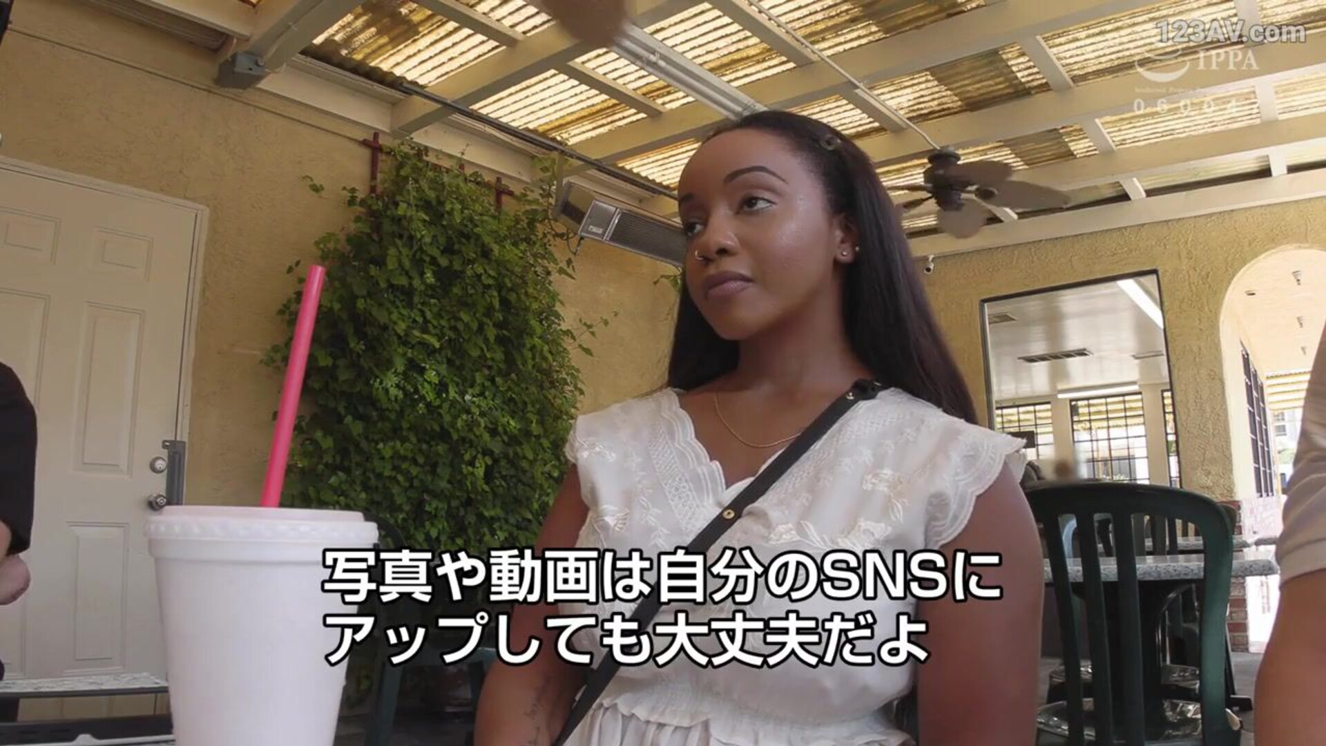 HIKR 227 Big tits black girl picked up at a bus stop in LA a - asian