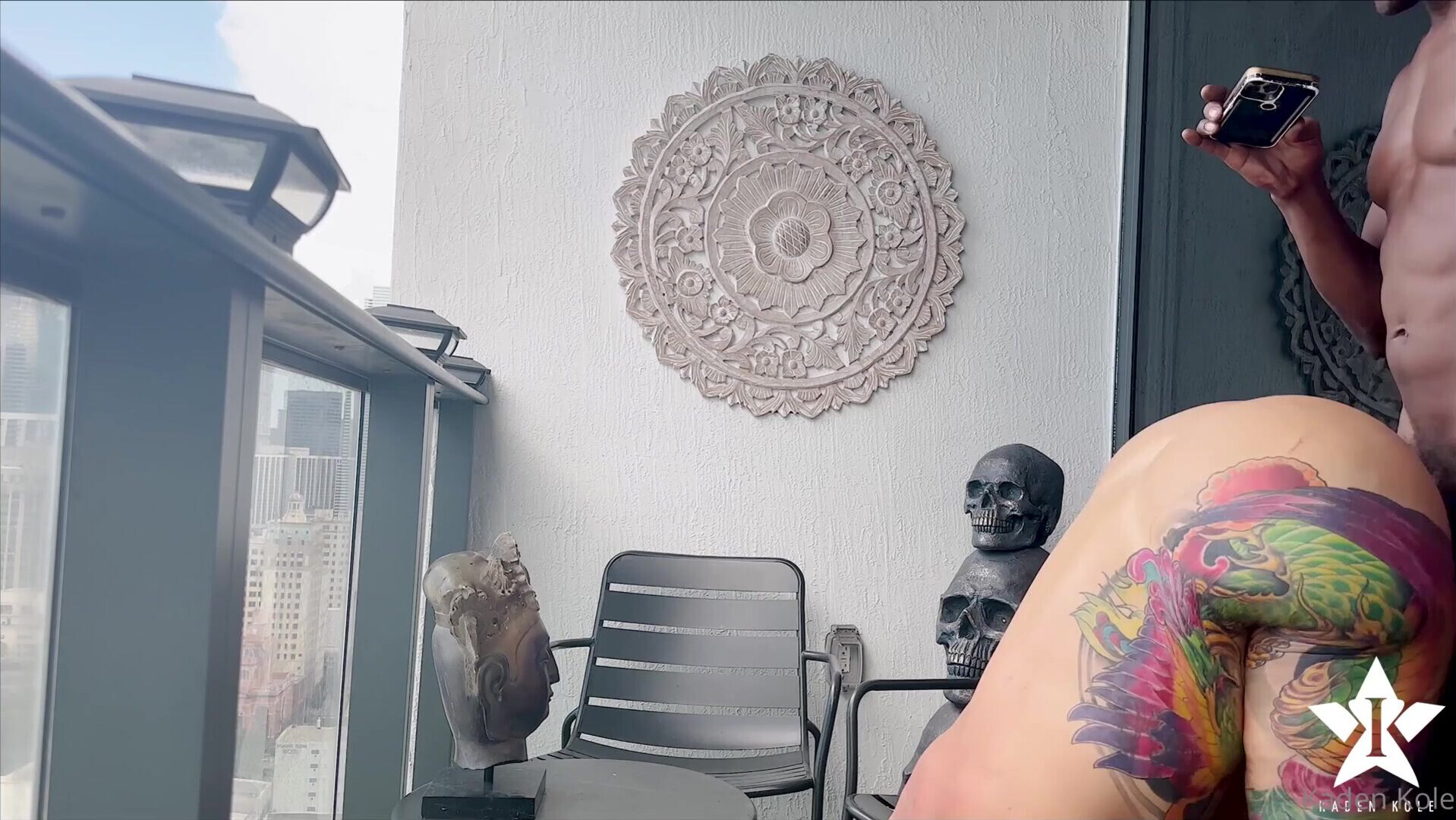 Kaden Kole Balcony Backshots - big ass - big dick - big tits - creampie - interracial - hardcore - pornstar