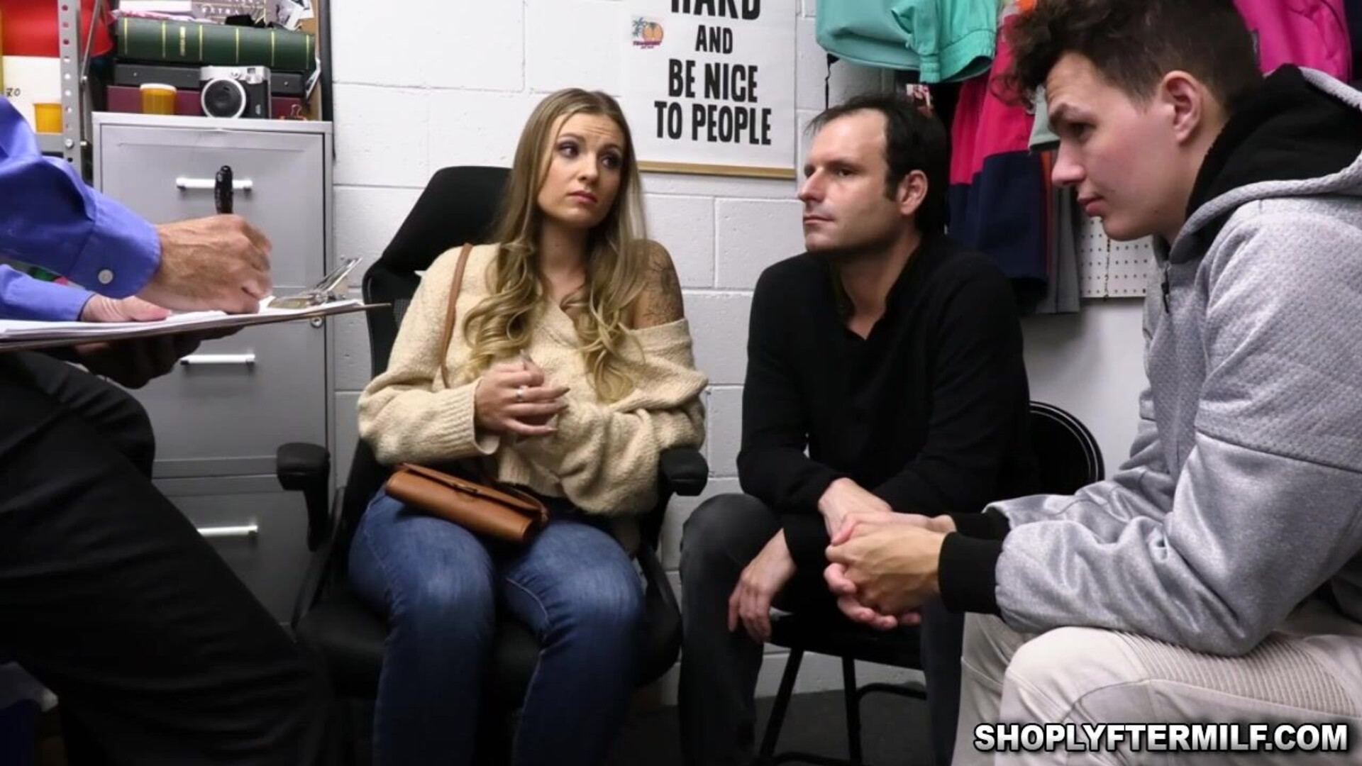 Kenzie Love spread her legs for officer Calvin - shoplyftermylf - mylf - milf - mature - office - office sex - uniform - police - shoplifter - shoplyfter
