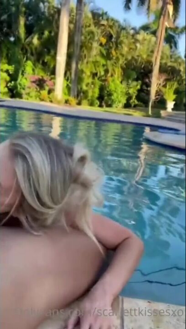 Poolside Private Facial - big ass - big tits - blowjob - sex - fuck
