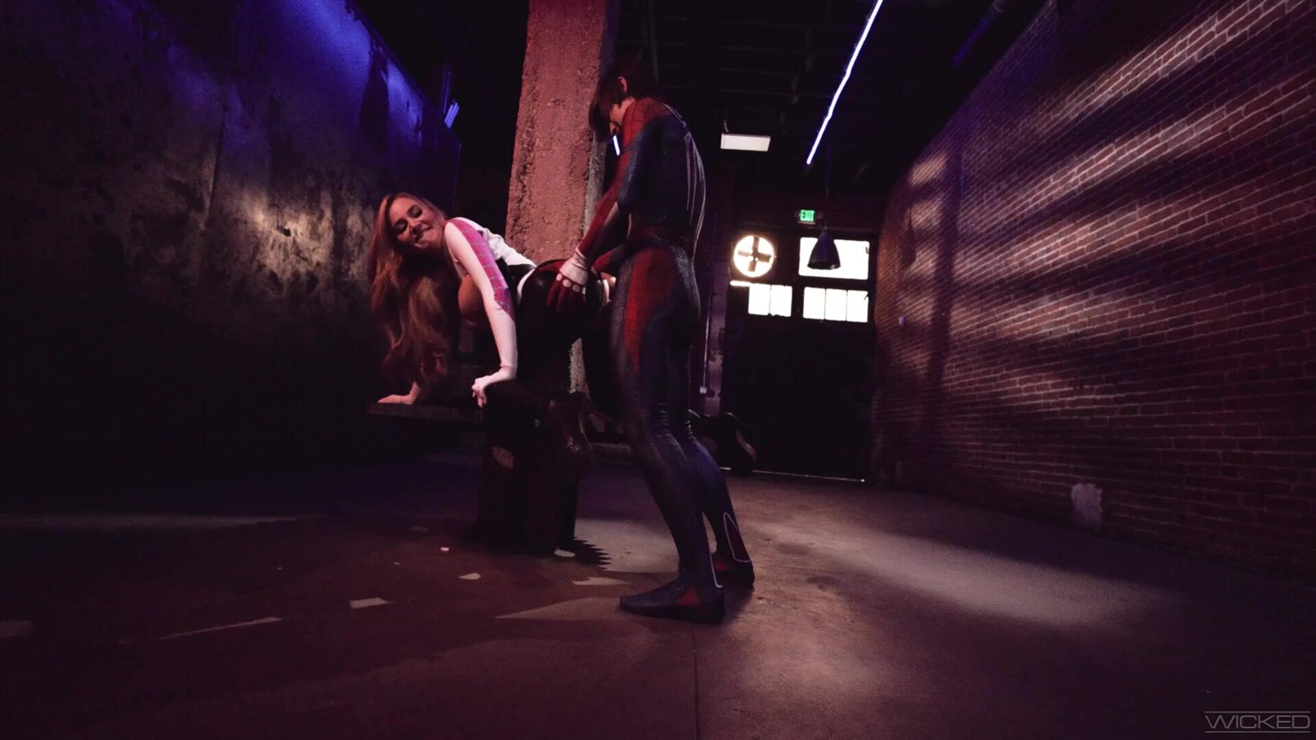 Spider Sex - parody - big tits - babe - spiderman - blonde - superheroes - blowjob - sex - cosplay