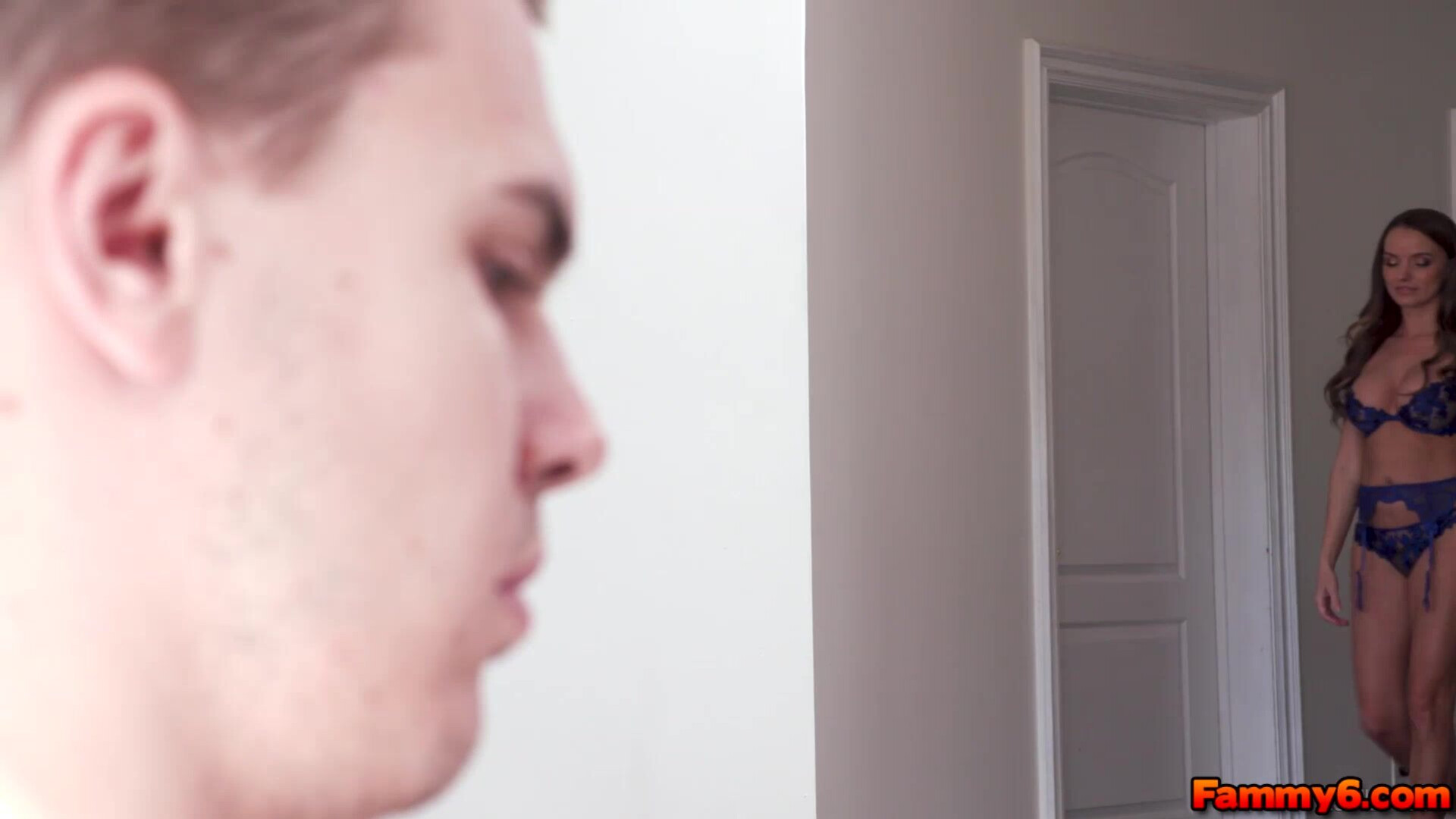 Stepson eagerly eats his stepmom out and then fucks her - pervy - pervfamily - brunette - big tits - anal - milf - roleplay - blowjob - deepthroat - lingerie