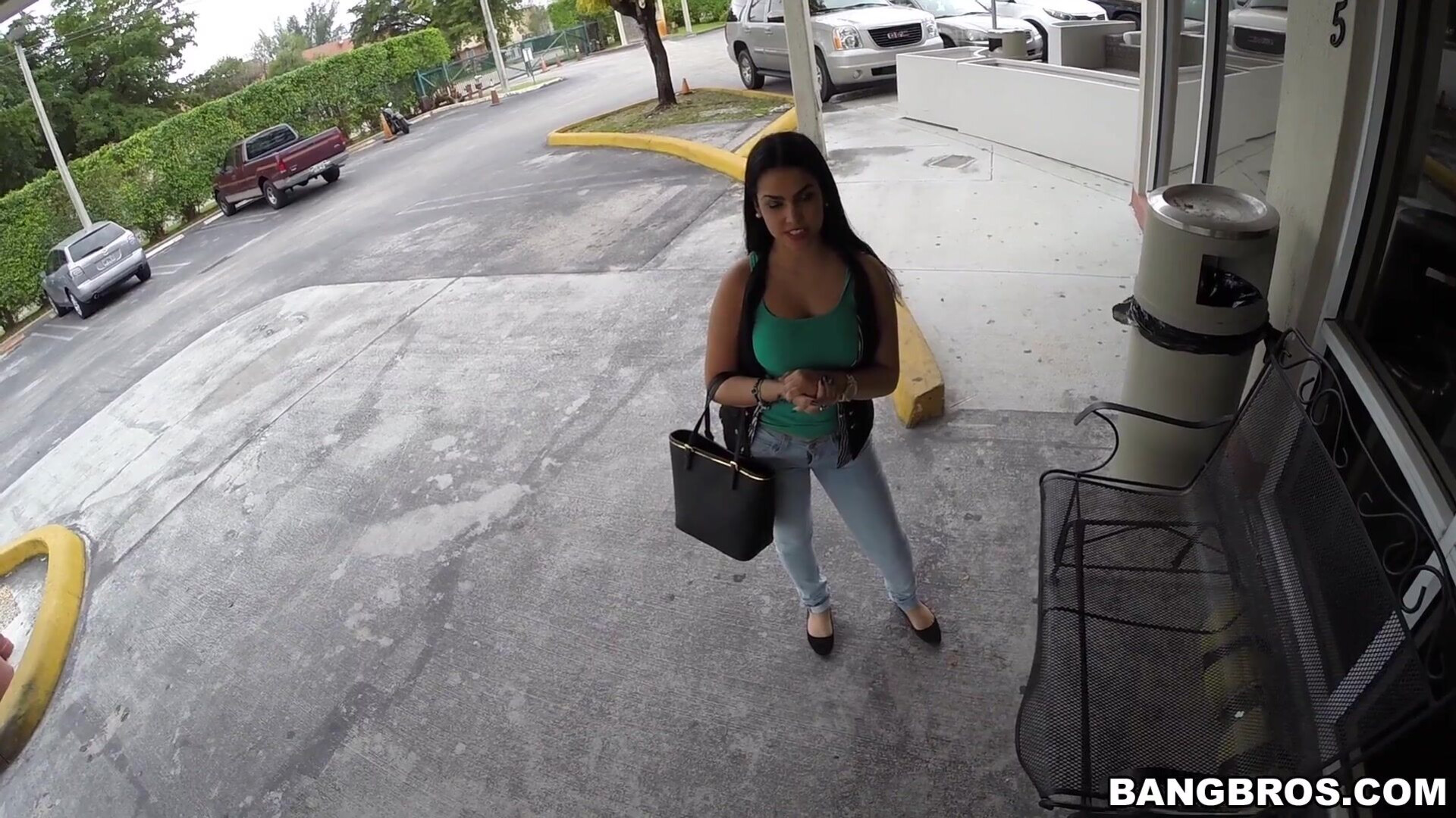 Ada Sanchez Latina's first porno and facial - latina - casting - backroom - big ass - ada sanchez - cute - beautiful - no tattoo