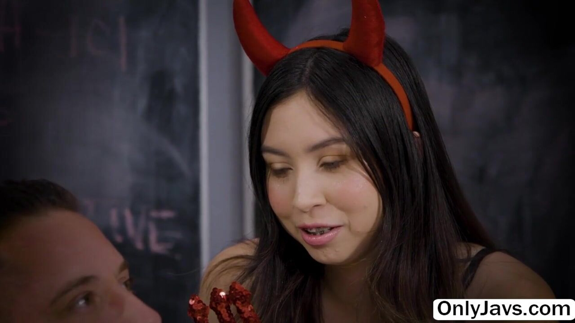 Finally, I fucked my hot teacher in the classroom - teen - asian - blowjob - teacher - petite - small tits - ass - brunette - old young - fishnet