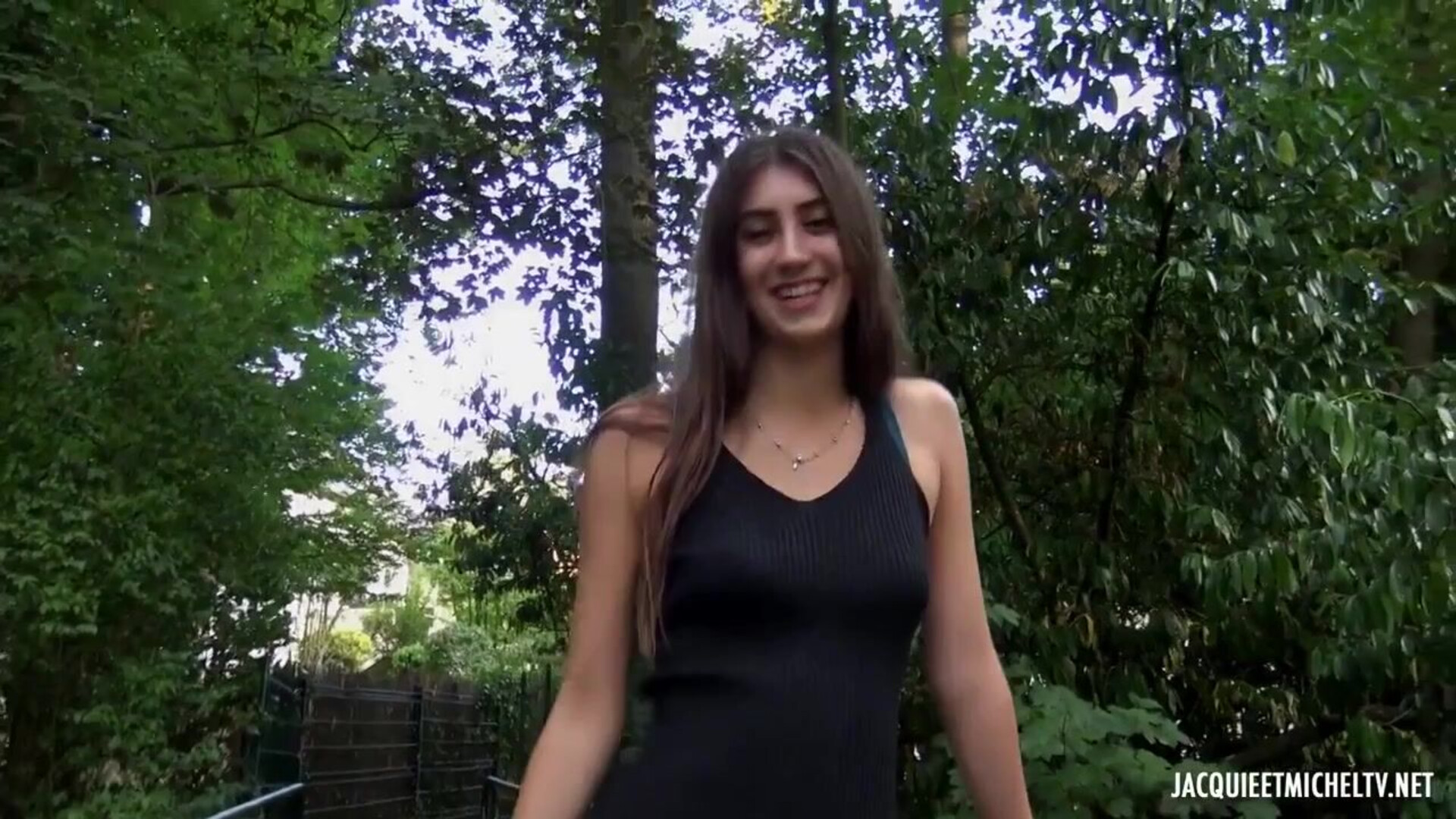 JacquieEtMichelTV – Lina Luxa, Lina And Jimena, 26 Years, In Chorus - blowjob - stockings - hardcore - pussy - doggystyle - cumshots - brunette - lingerie - french - group