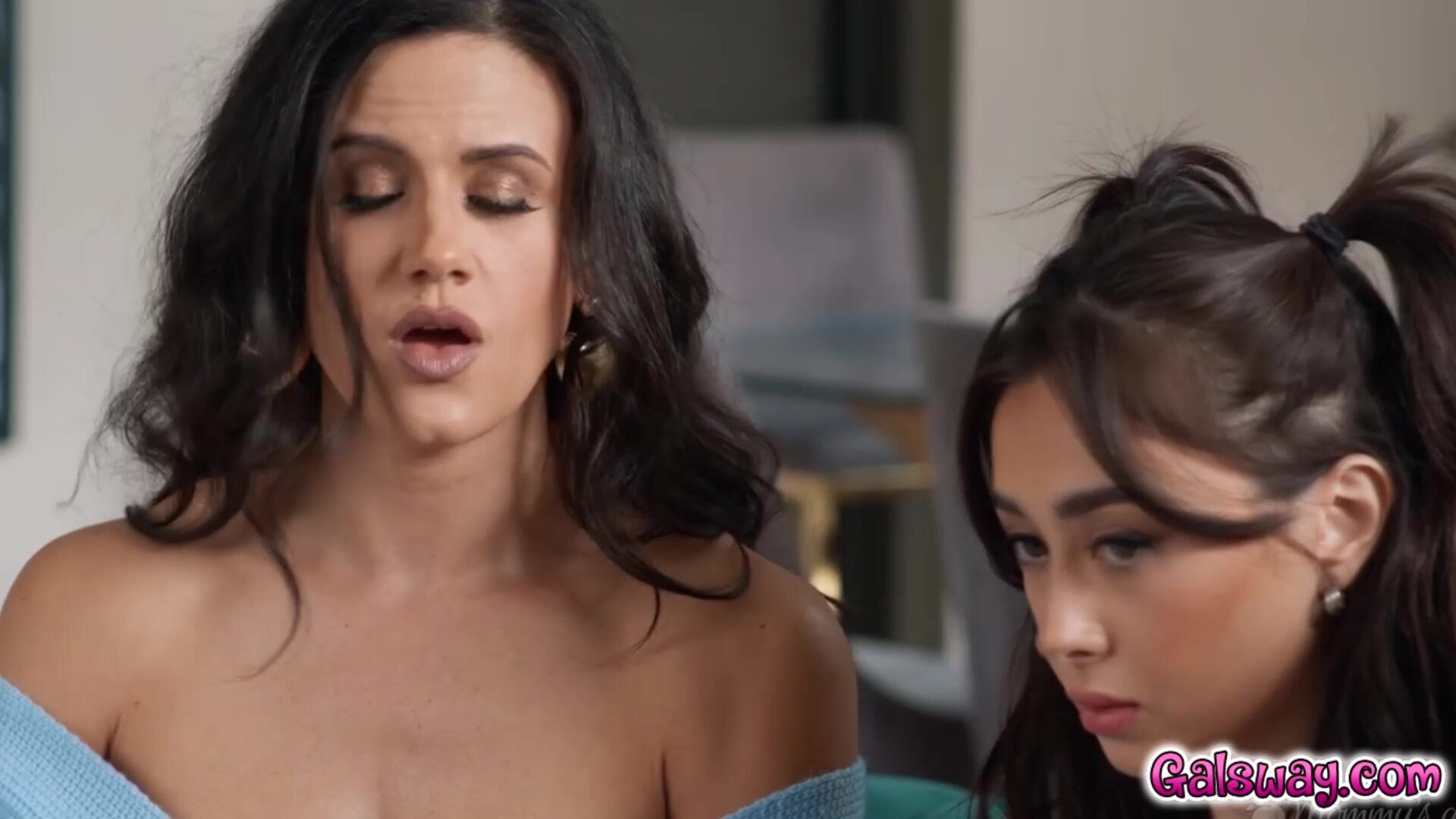 Juans father has been cheating on her - blonde - piercings - hardcore - natural tits - small tits - latina - interracial - blowjob - deepthroat - cumshot
