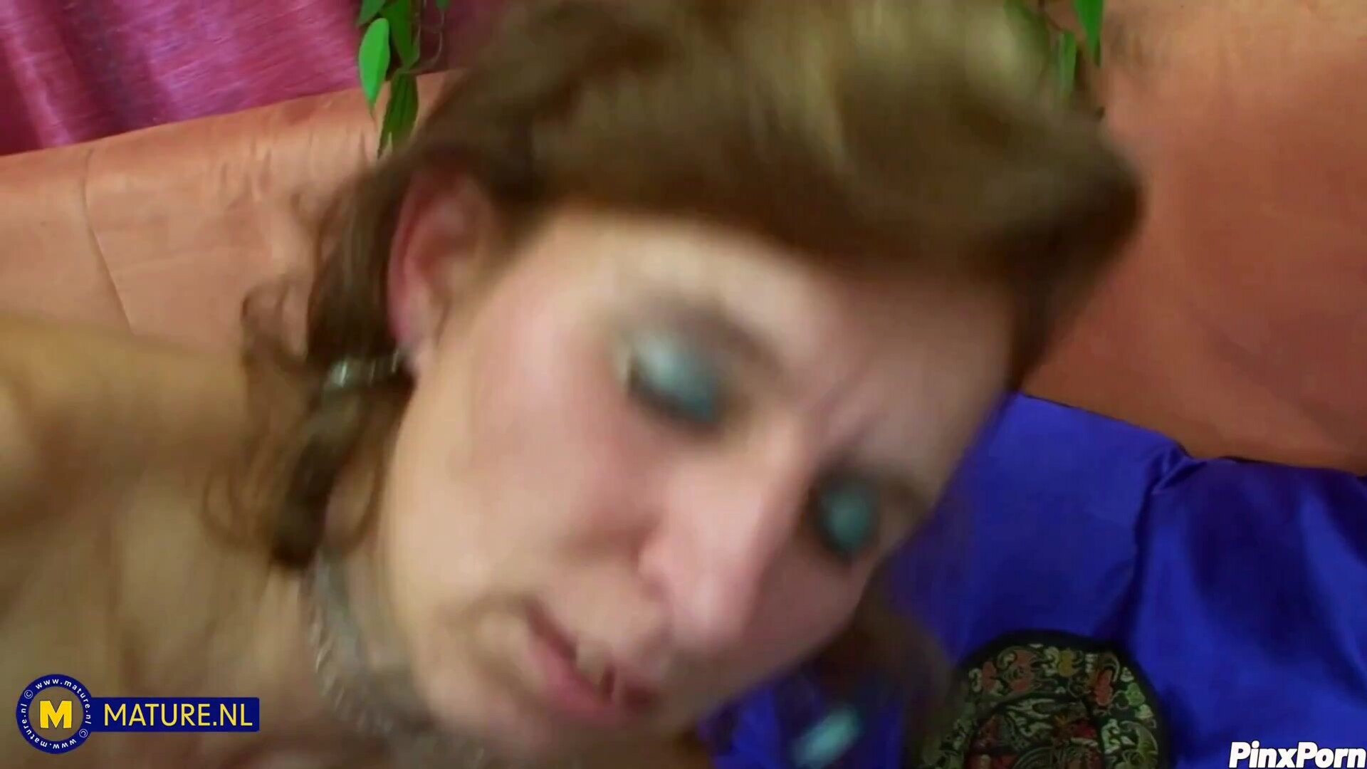 Lambada Skinny Mature Lambada gets her unshaved pussy pounded by a big hard cock Ma - milf - mature - big ass - blowjob