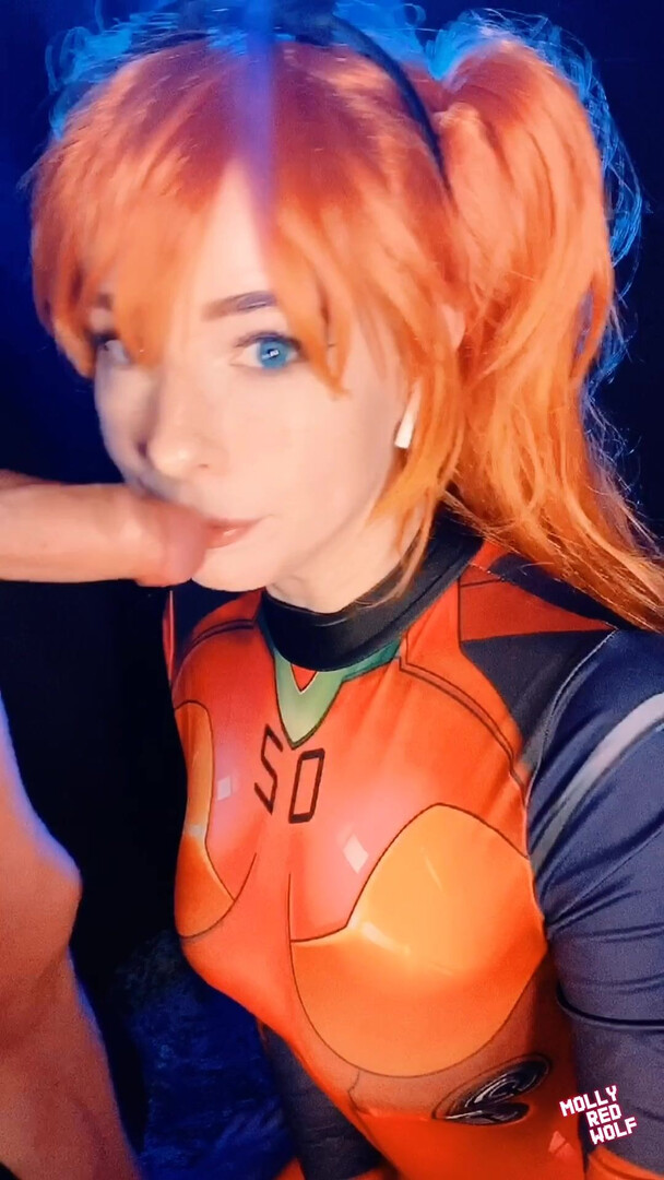 MollyRedWolf 070 Selfie Asuka Shinji Cums In Her Mouth - Russian - Amateur - Teen - milf - hardcore - blowjob - big tits - big ass - anal